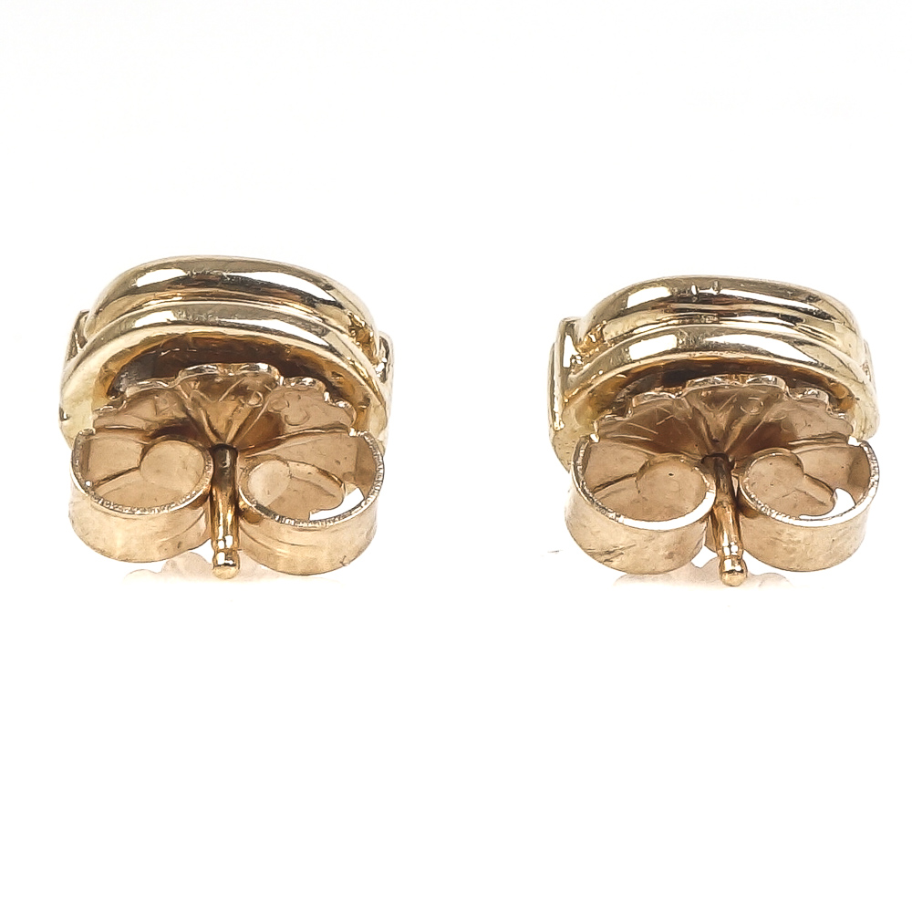 18K Yellow Gold, Lapis Lazuli and Diamond Cufflinks and Studs Set