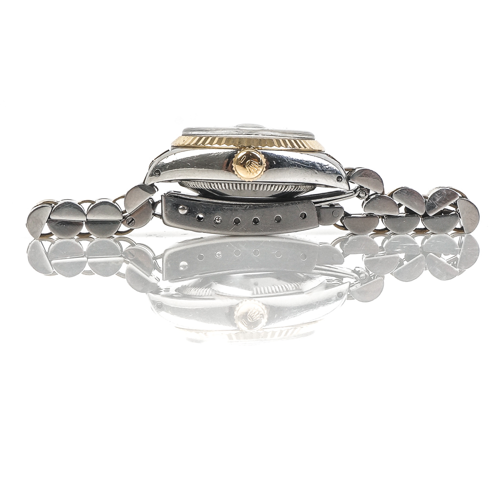 Vintage Rolex Oyster Perpetual Date 14K Yellow Gold and Steel Watch