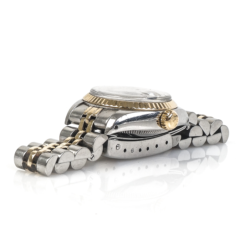 Vintage Rolex Oyster Perpetual Date 14K Yellow Gold and Steel Watch