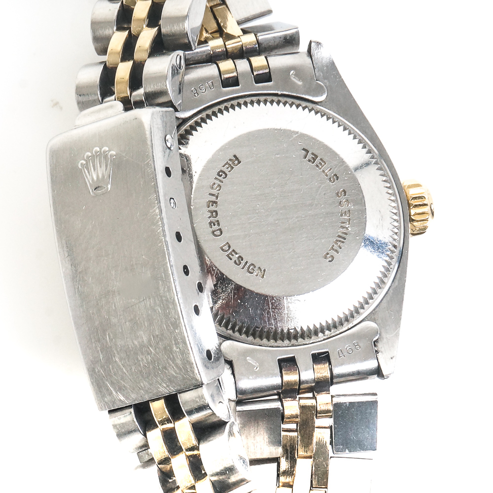 Vintage Rolex Oyster Perpetual Date 14K Yellow Gold and Steel Watch