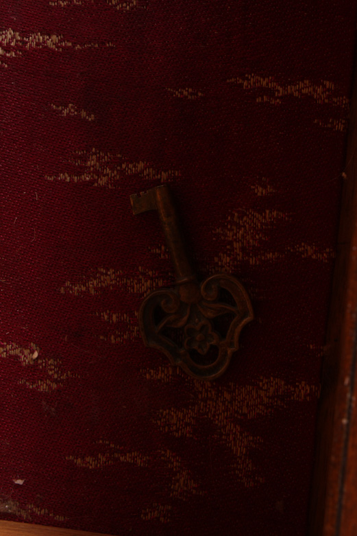 Vintage Chesterfield Furniture Co. Armoire with Parkay Wood Detailing