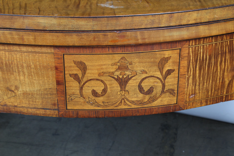 Vintage Neoclassical Inspired Maple Game Table