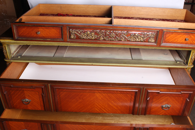 Vintage Chesterfield Furniture Co. Dresser with Parkay Wood Detailing