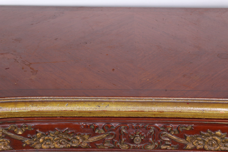 Vintage Chesterfield Furniture Co. Desk with Parkay Wood Detailing