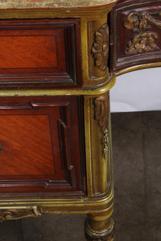 Vintage Chesterfield Furniture Co. Desk with Parkay Wood Detailing