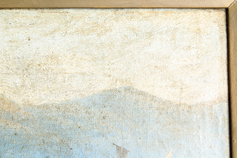 W. Wilson Antique Late 19th-Century Oil Painting on Canvas