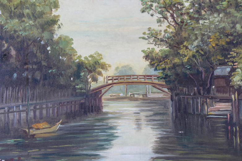 Vintage Oil Painting on Canvas