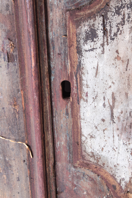 Antique Hand Painted Cabinet Door featuring an Angelic Woman