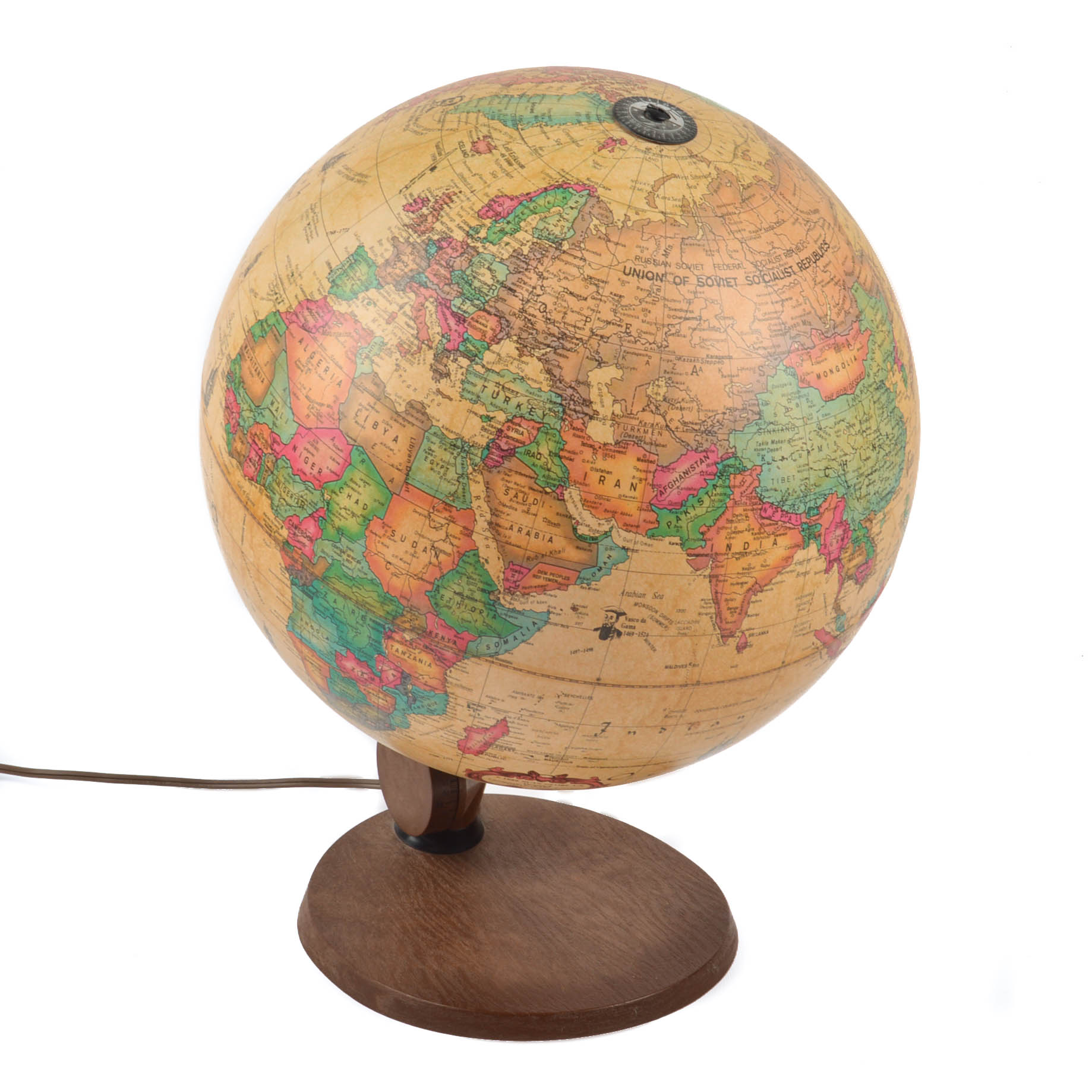 Illuminated Reader's Digest "World Antique Spot Globe"