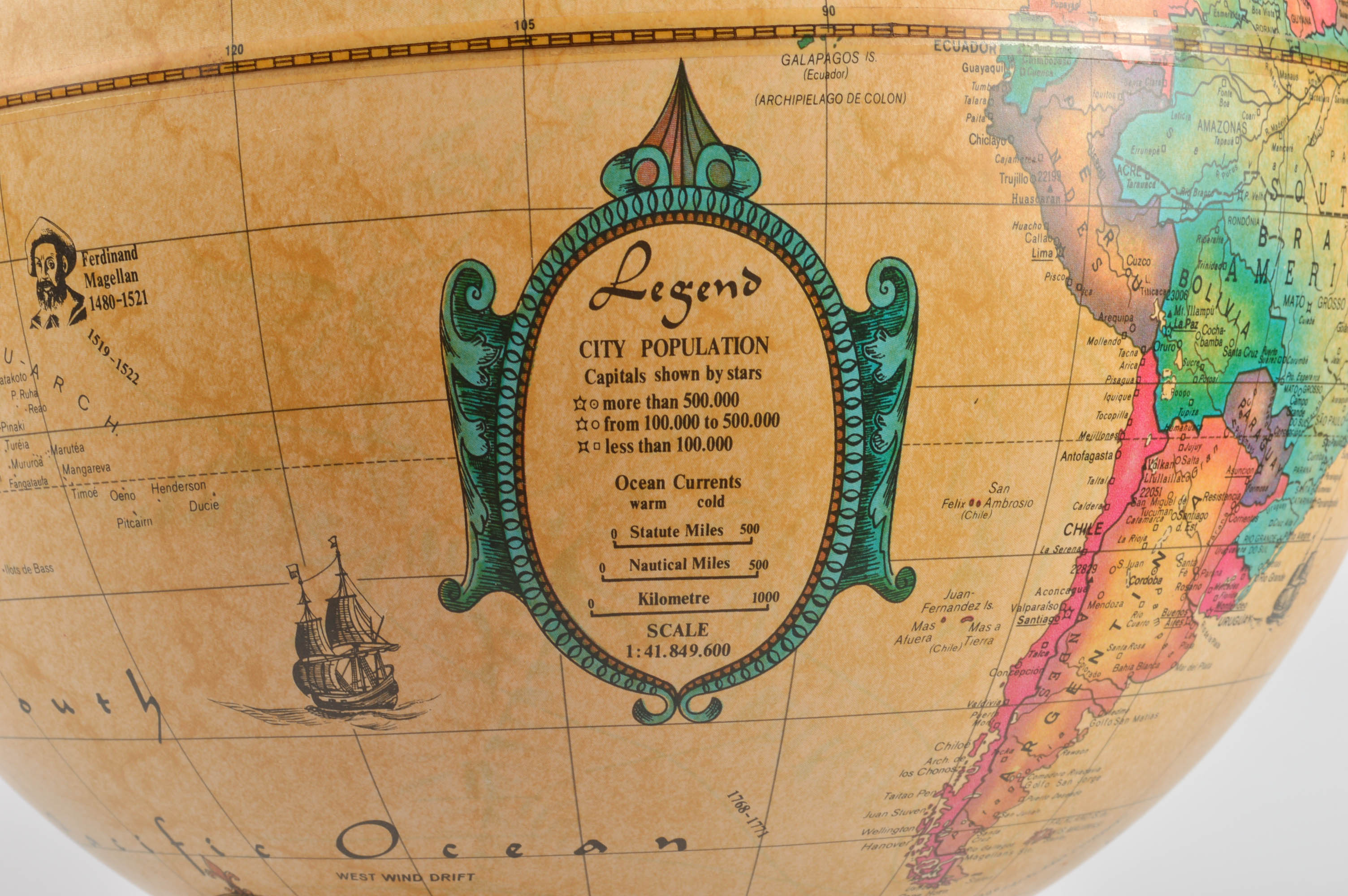 Illuminated Reader's Digest "World Antique Spot Globe"