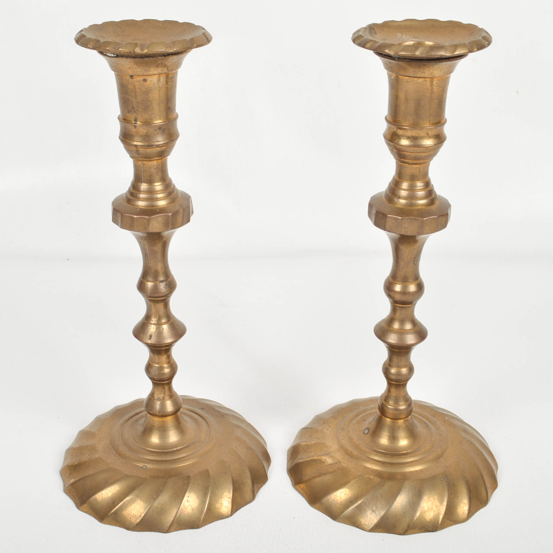 Brass Candlestick Sets With Imari-Style Serving Platter with Andrea by Sadek