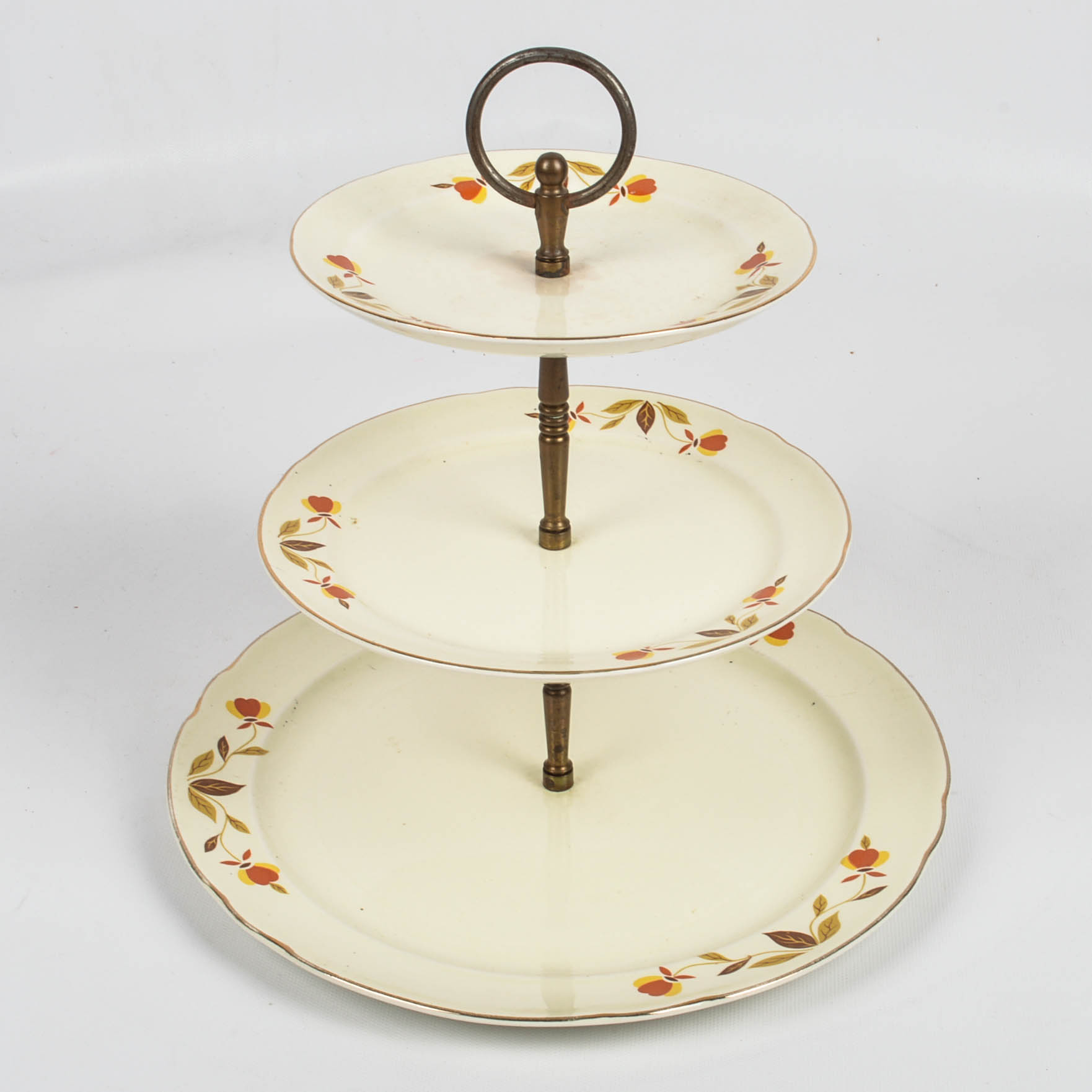 Vintage Hall's  Superior "Autumn Leaf"  Serveware