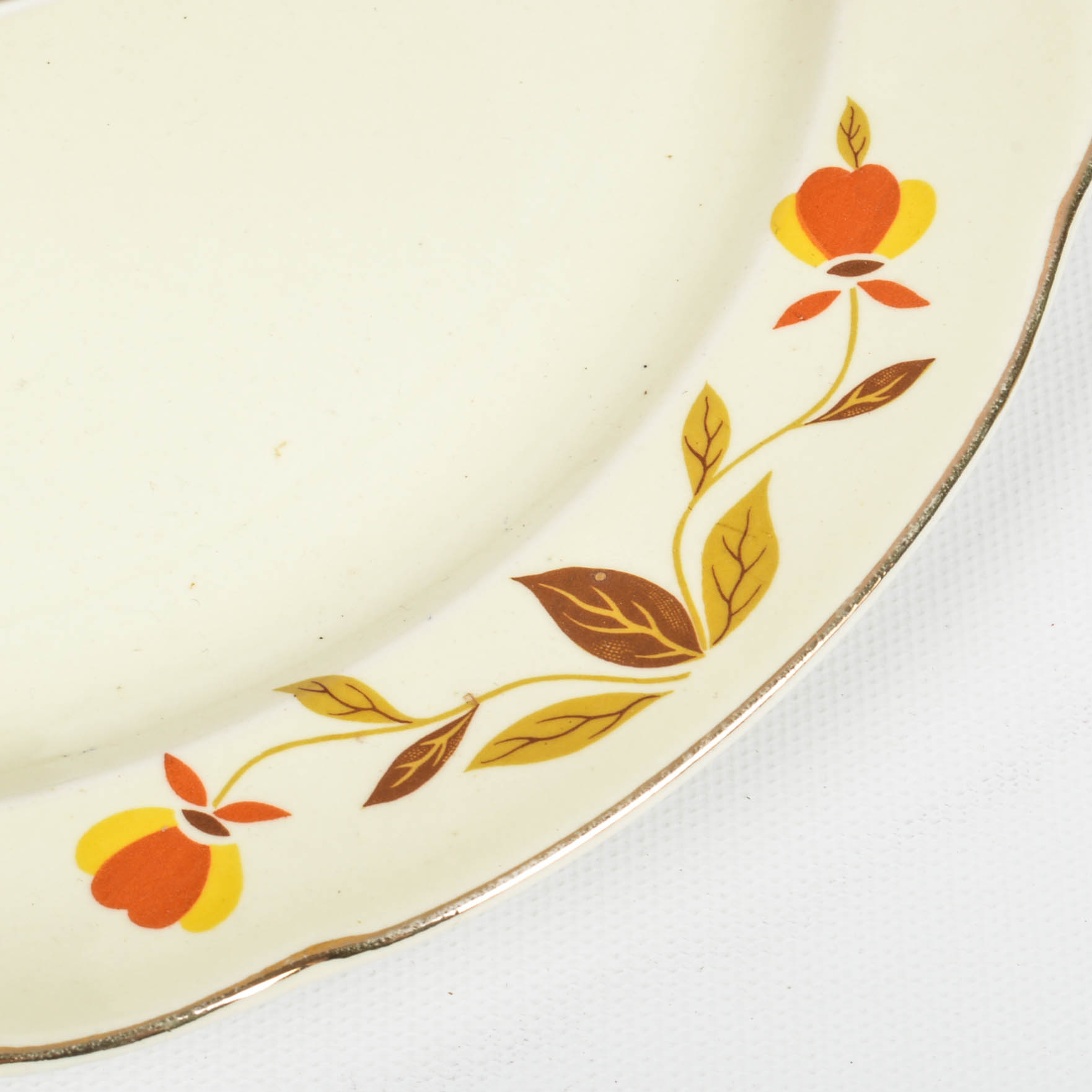 Vintage Hall's  Superior "Autumn Leaf"  Serveware