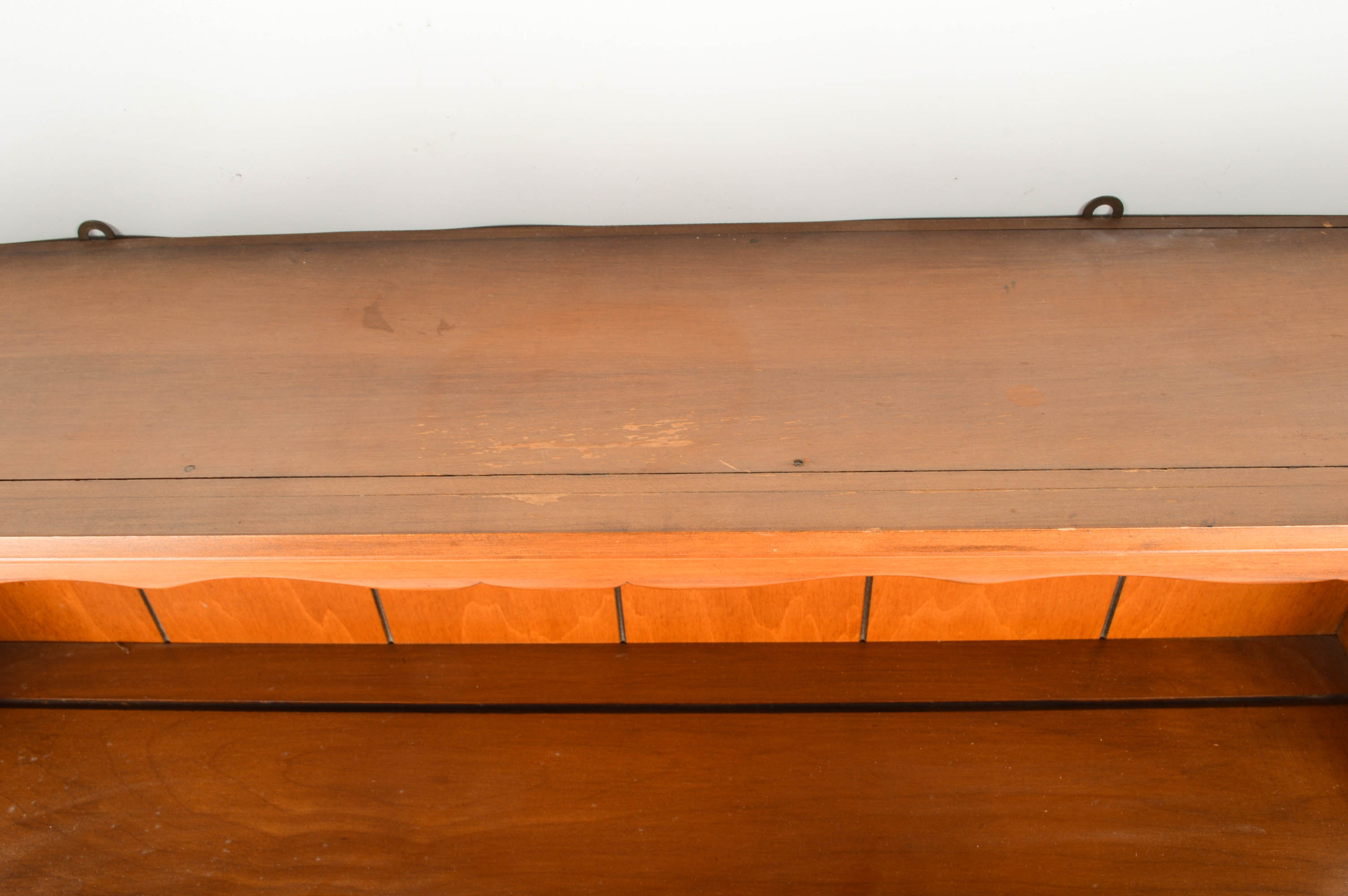 Maple Desk With Wall Shelf Unit