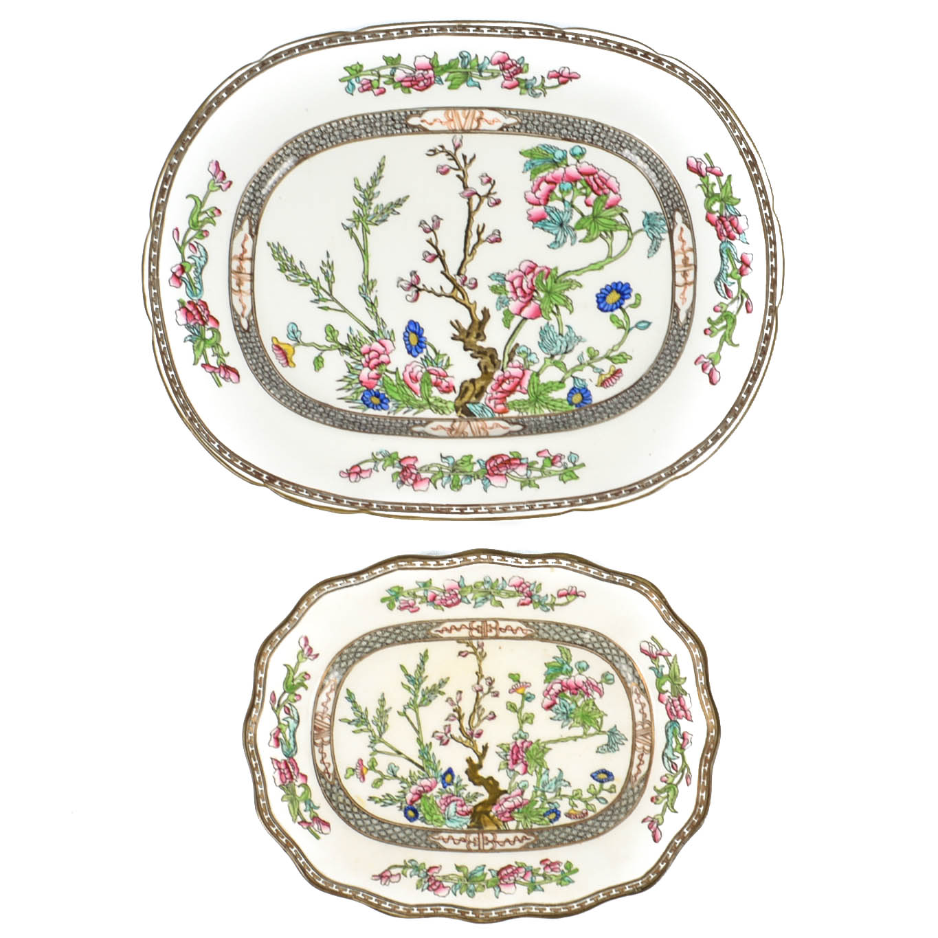 Coalport "Indian Tree Multicolor" Platters