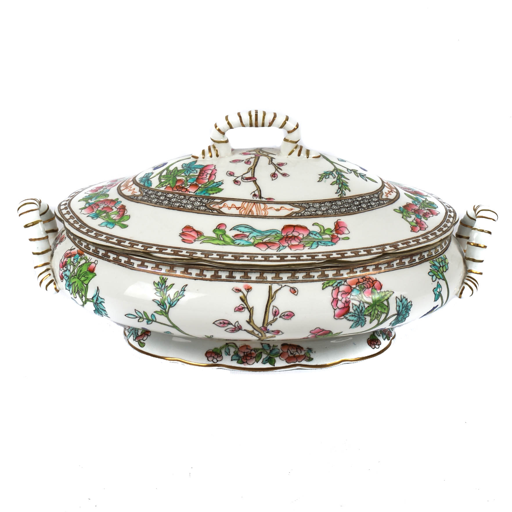 Coalport "Indian Tree Multicolor" Oval Covered Vegetable