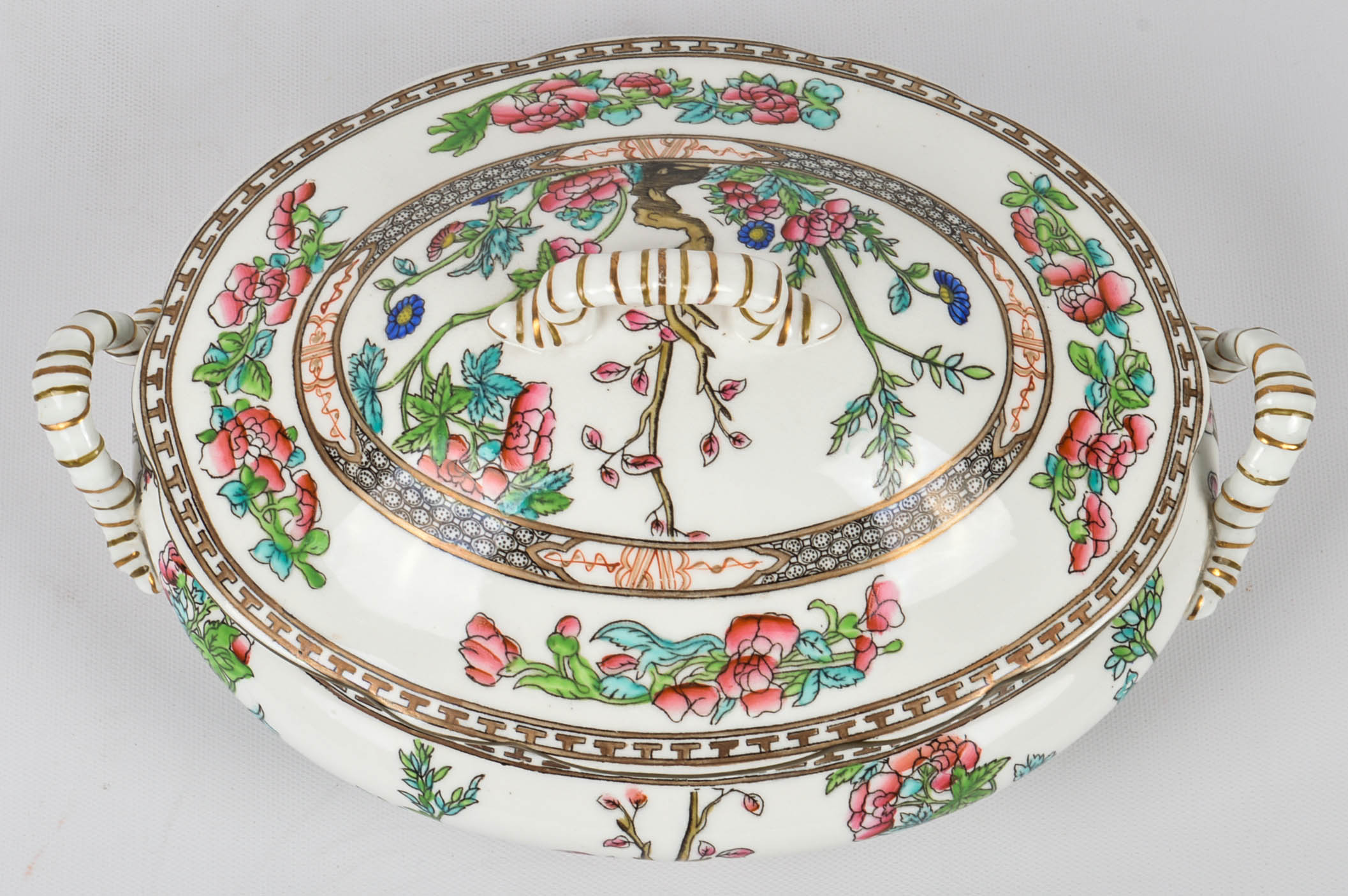 Coalport "Indian Tree Multicolor" Oval Covered Vegetable