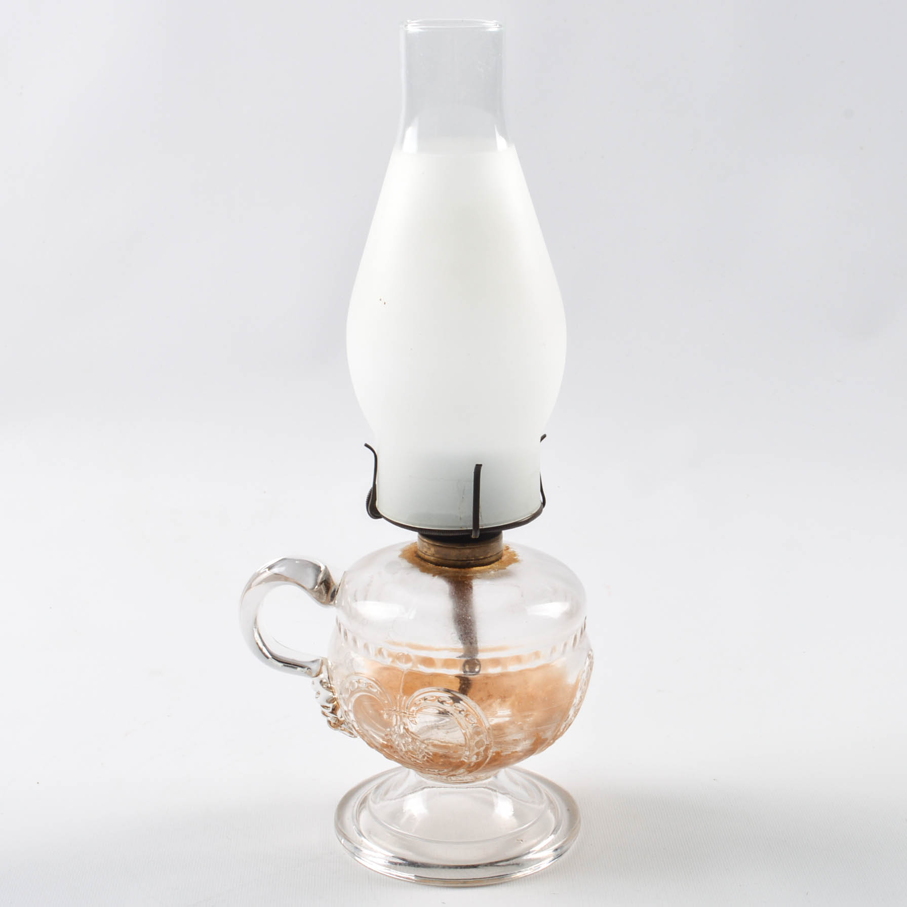 Pressed Glass Oil Lamps