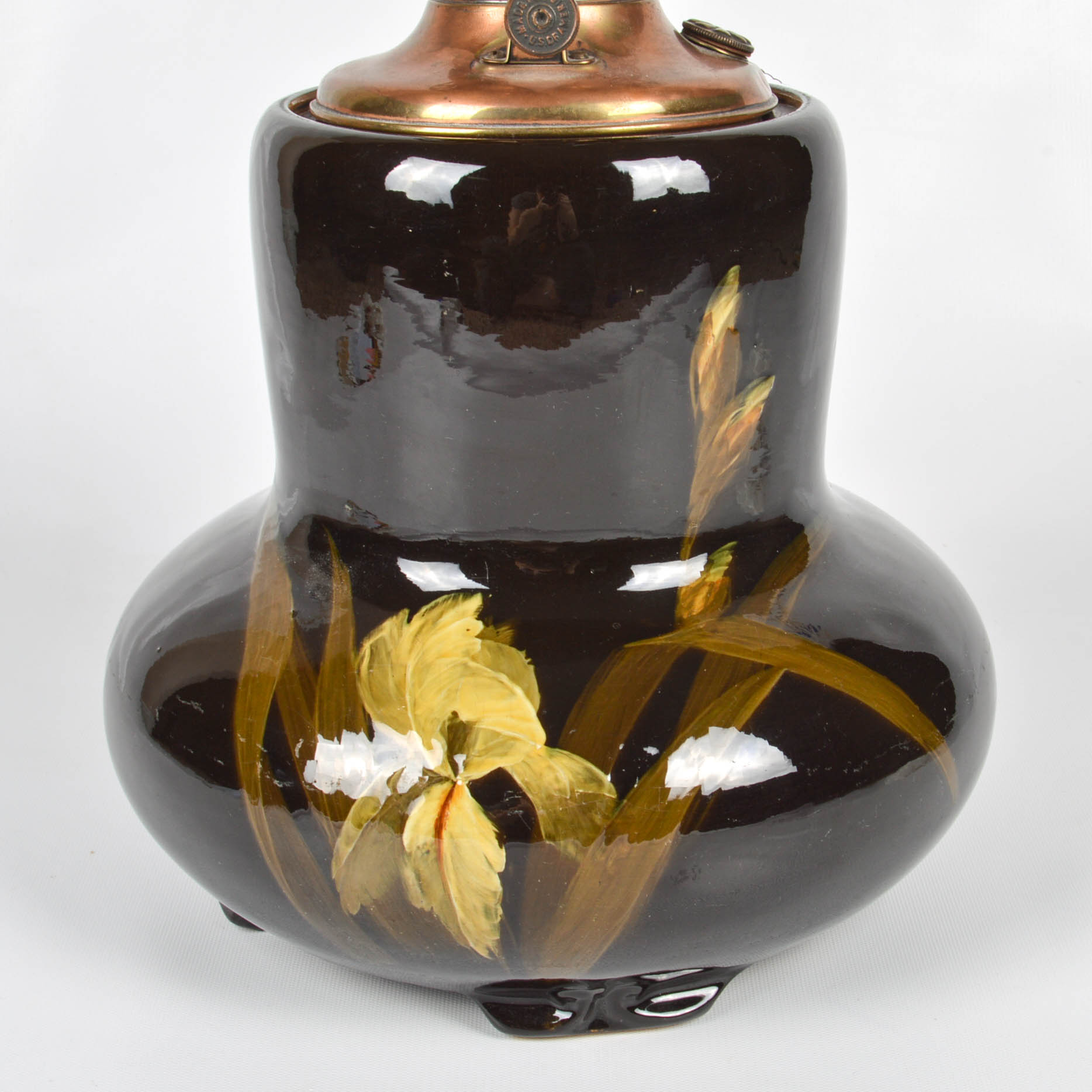 Antique Weller Font Lamp