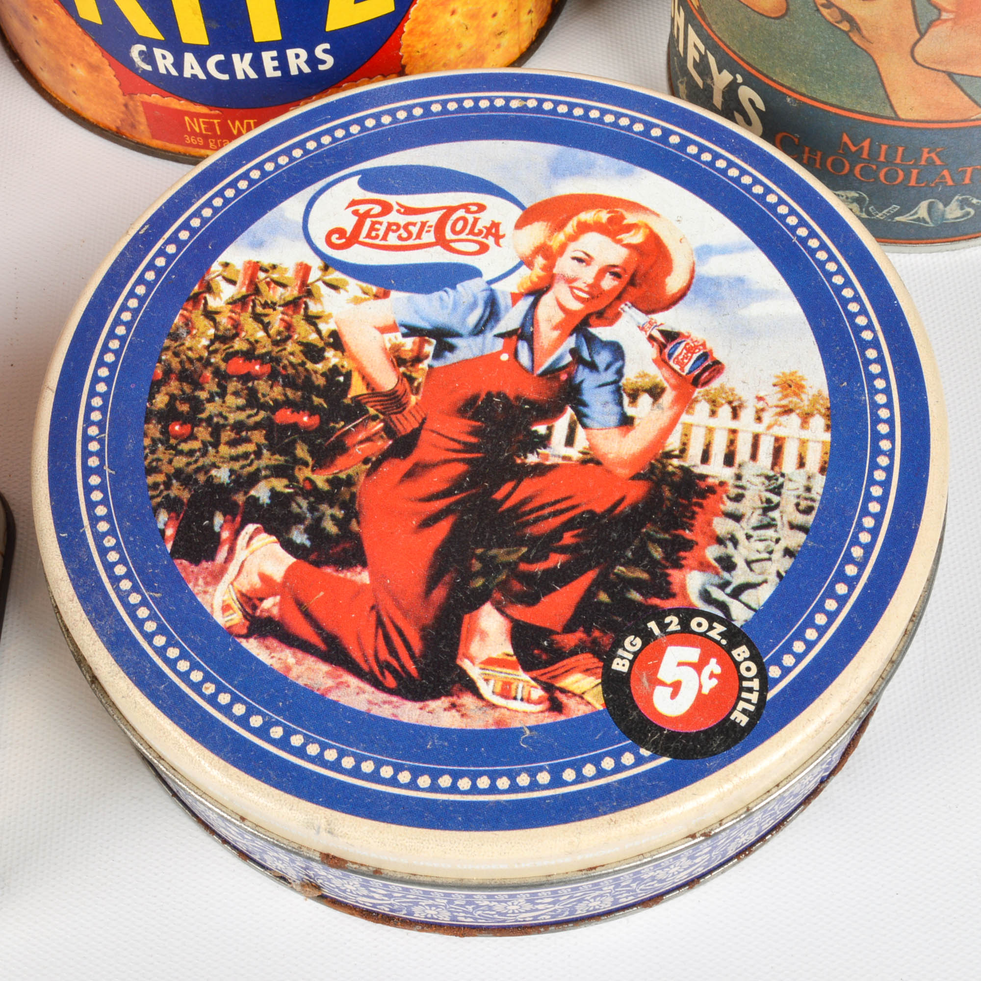 Assorted Vintage and Reproduction Tins
