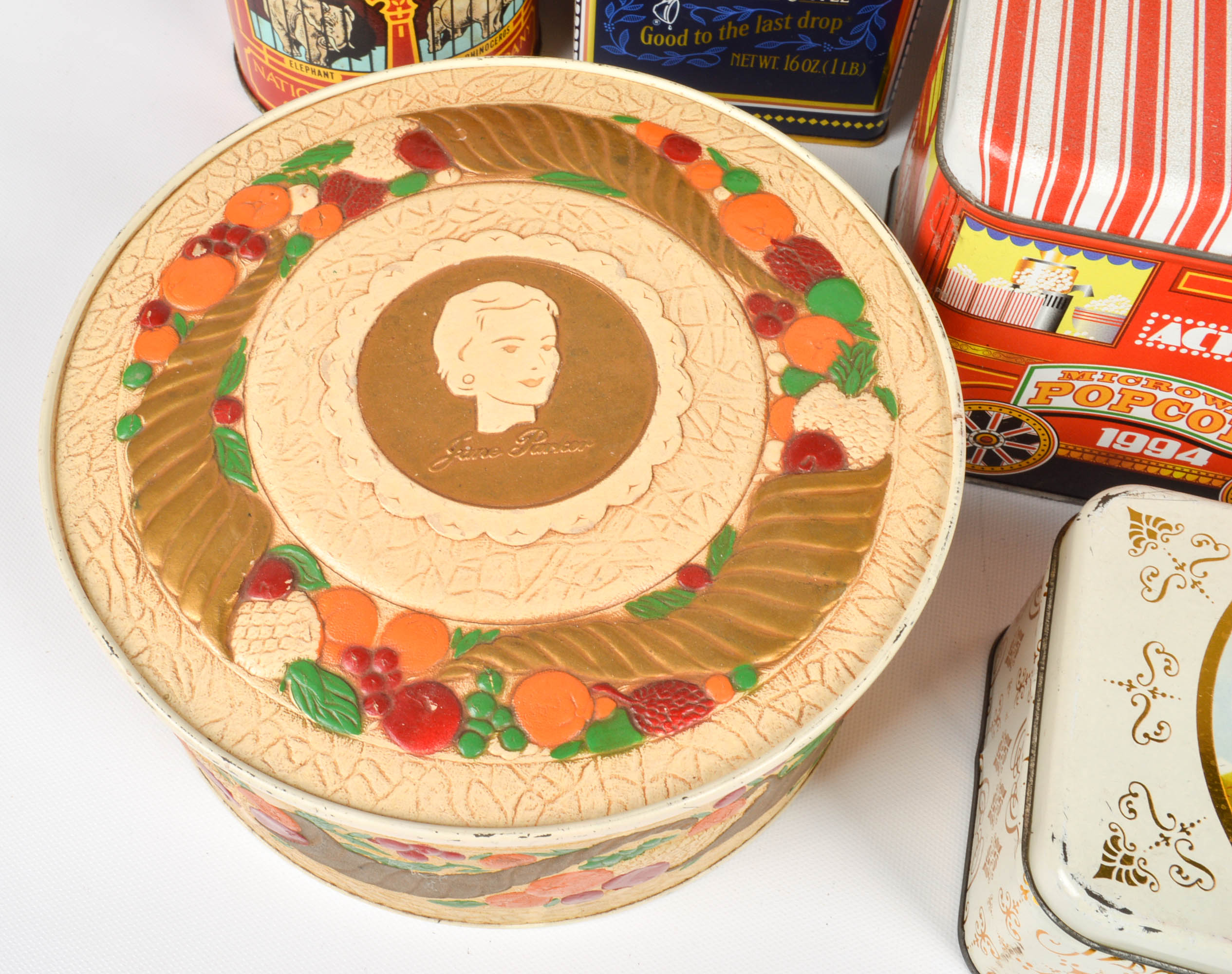 Assorted Vintage and Reproduction Tins
