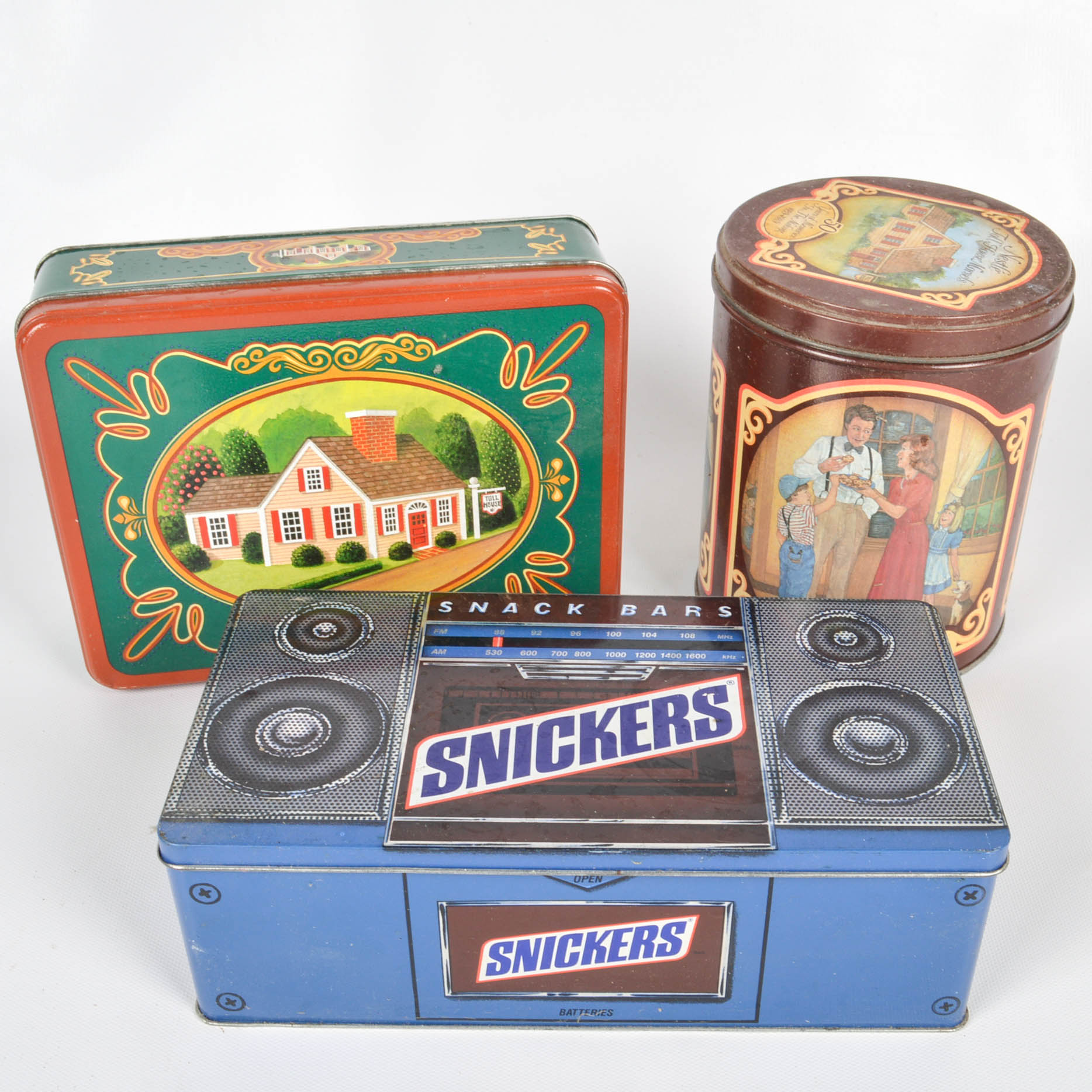 Assorted Vintage and Reproduction Tins