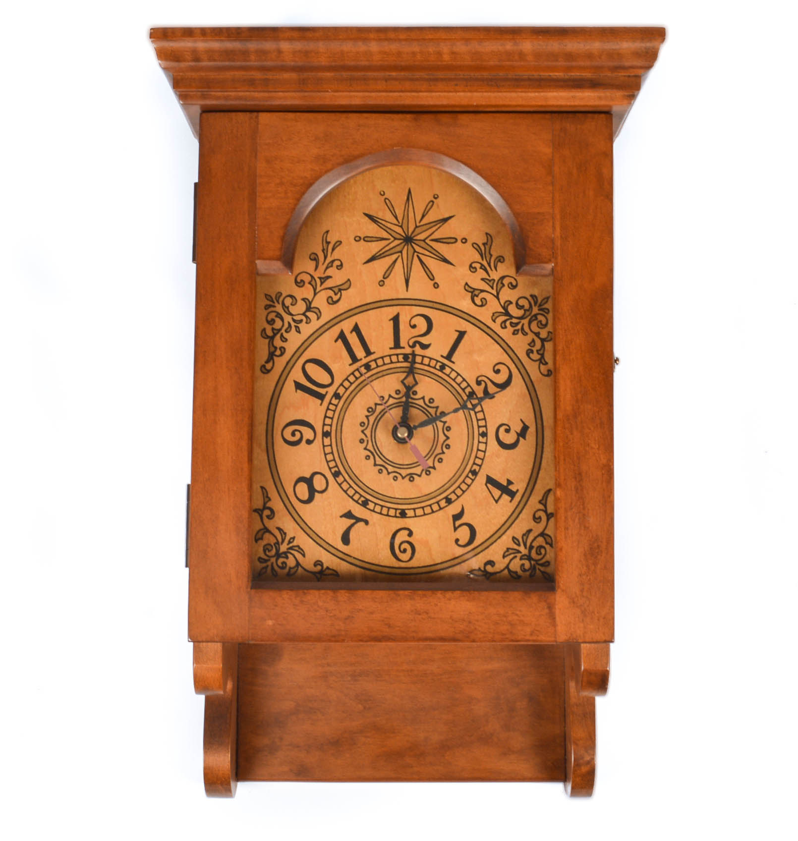 Tell City Wall Clock and Curio Cabinet