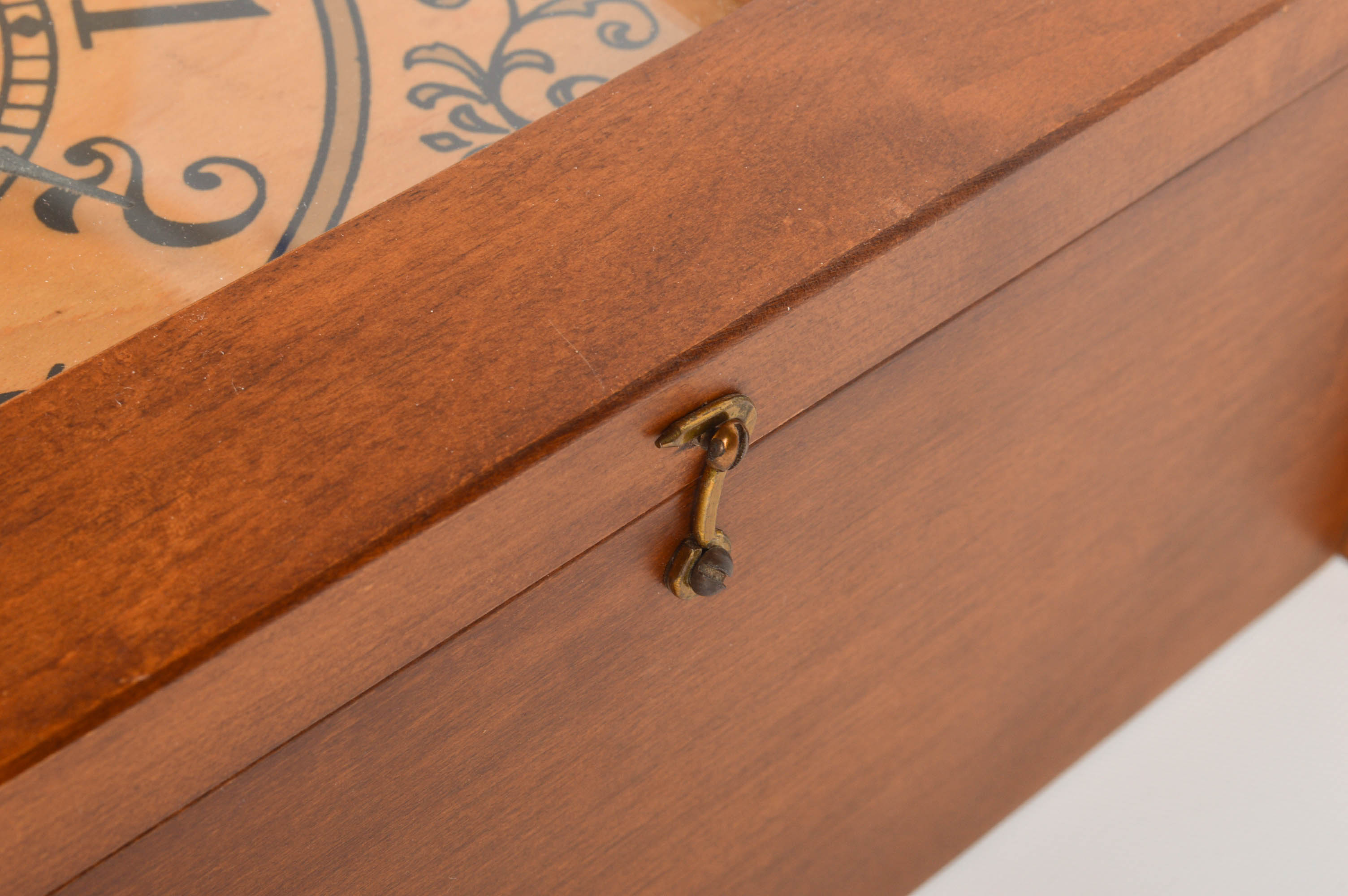 Tell City Wall Clock and Curio Cabinet