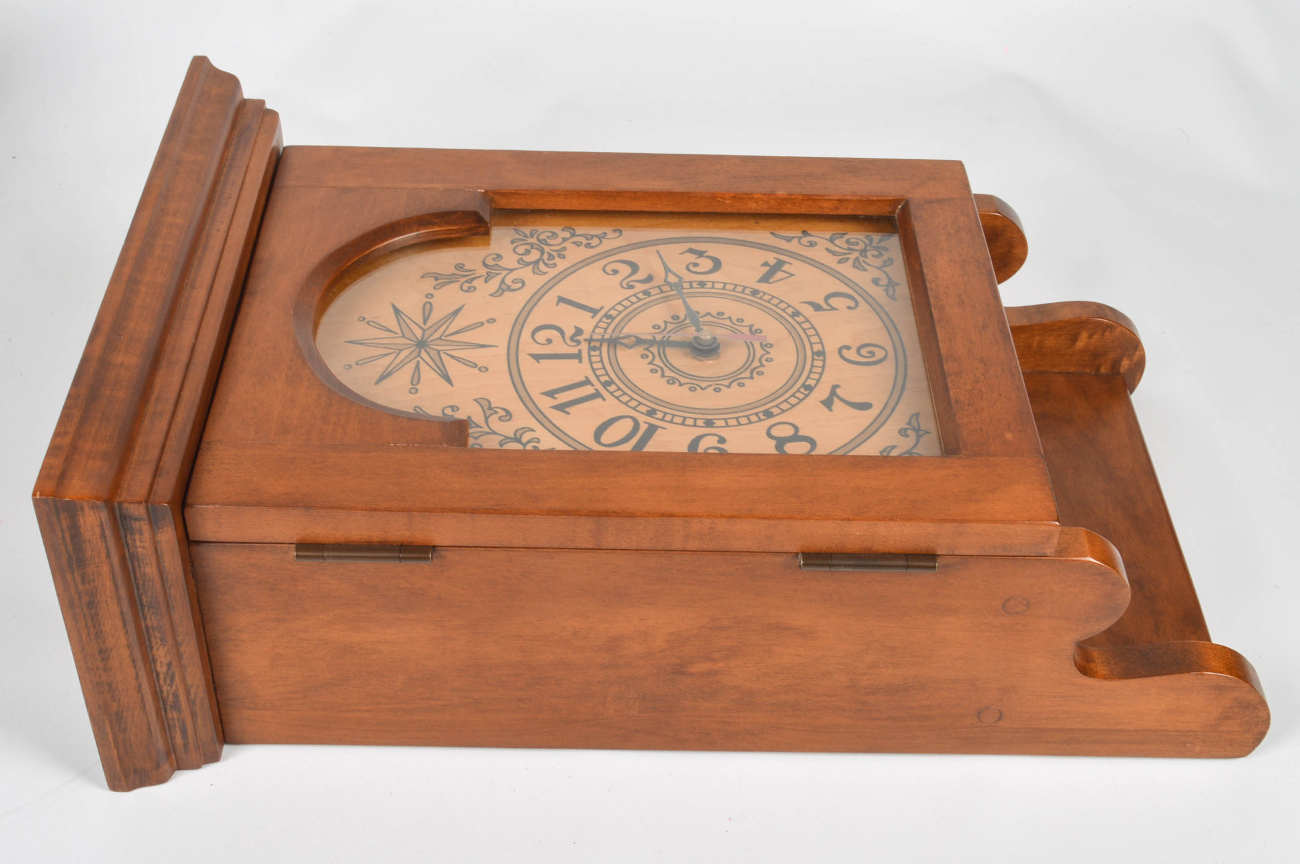 Tell City Wall Clock and Curio Cabinet