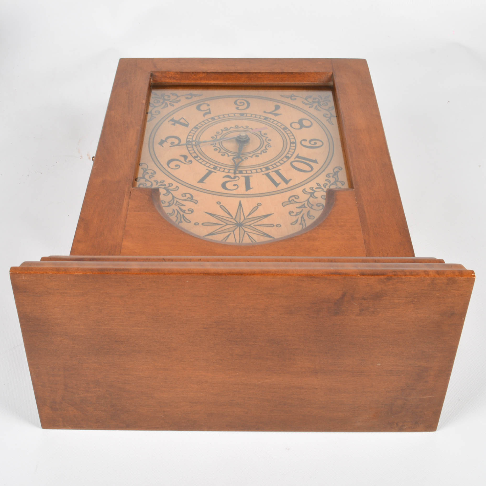 Tell City Wall Clock and Curio Cabinet