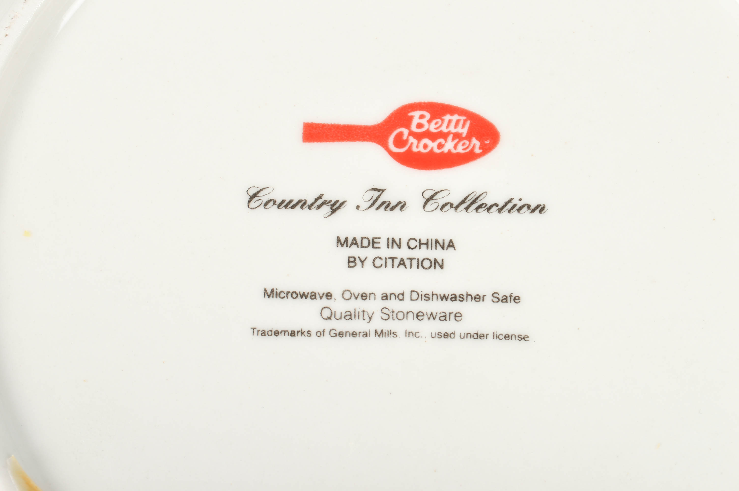 Betty Crocker "Country Inn" Collectible Dinnerware
