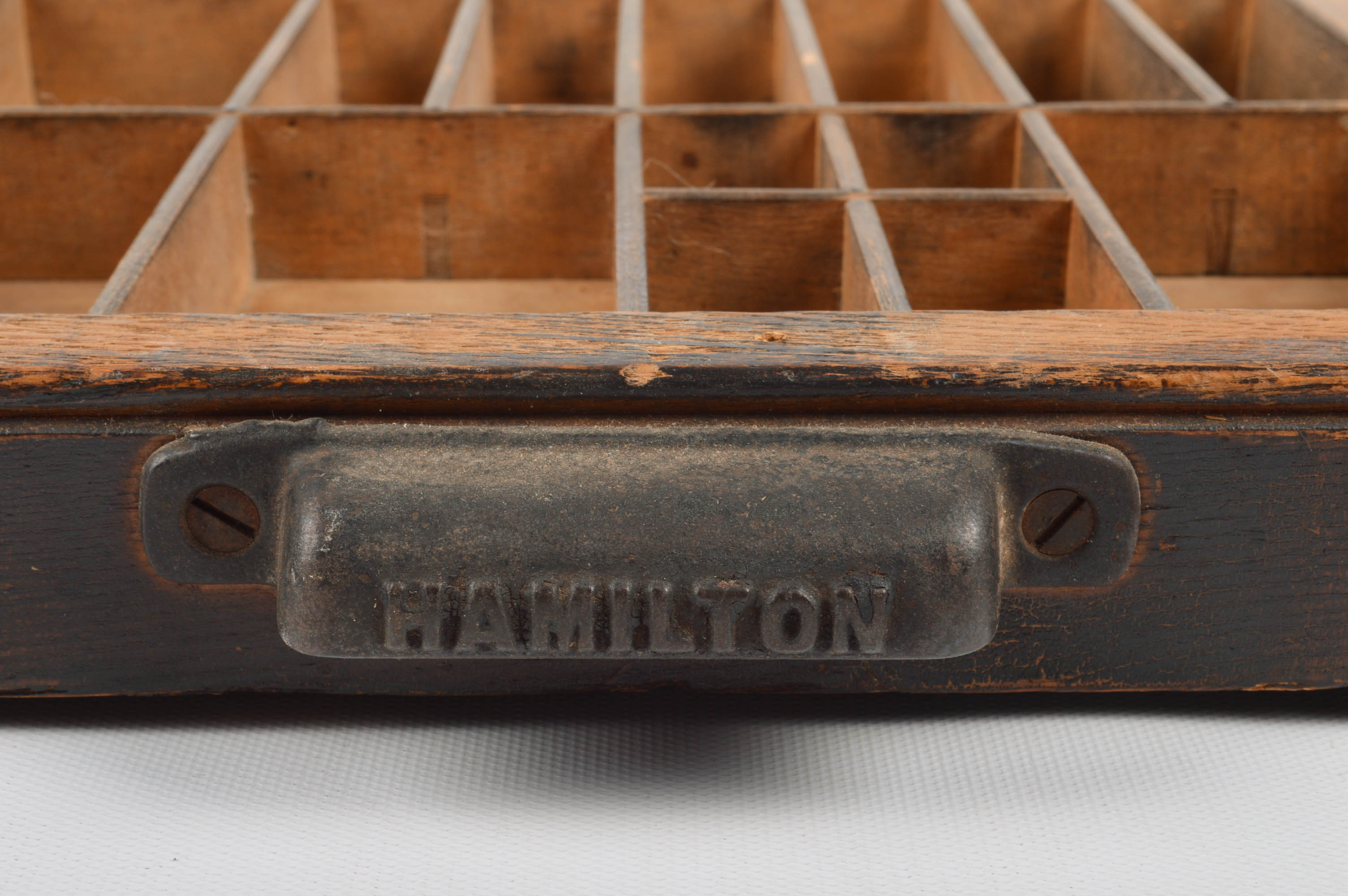 Hamilton Wooden Printer's Tray