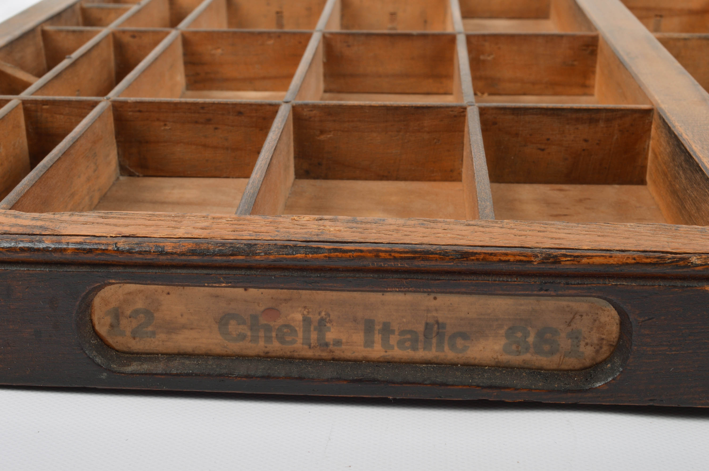 Hamilton Wooden Printer's Tray