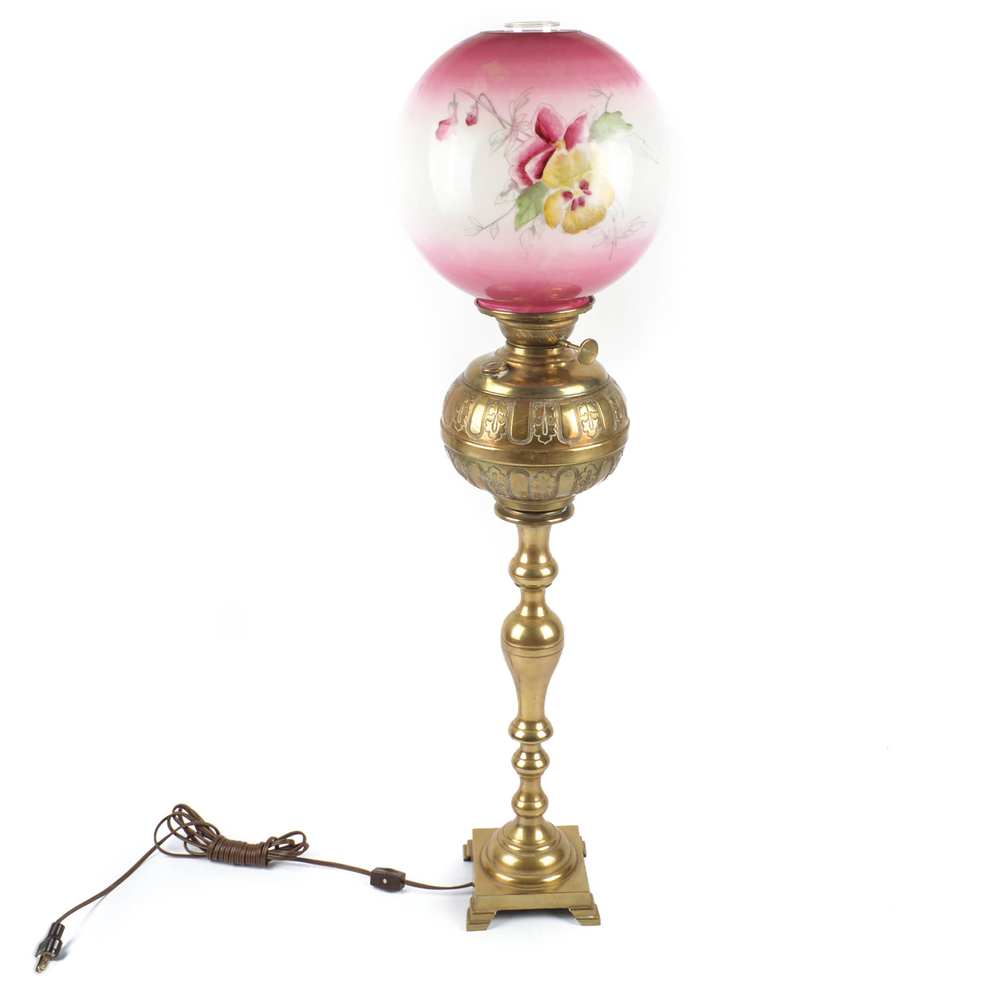 Converted Antique Parlor Lamp