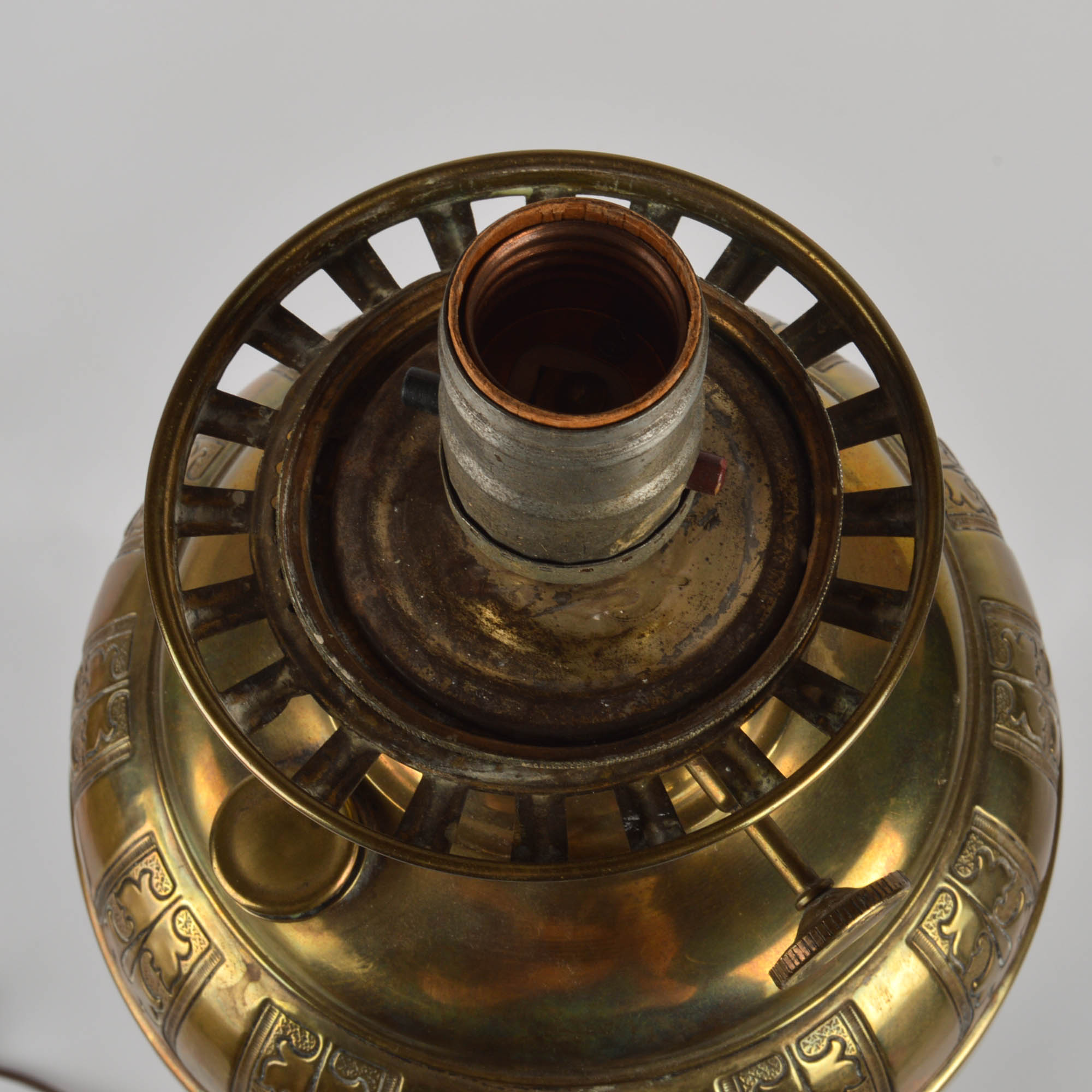 Converted Antique Parlor Lamp