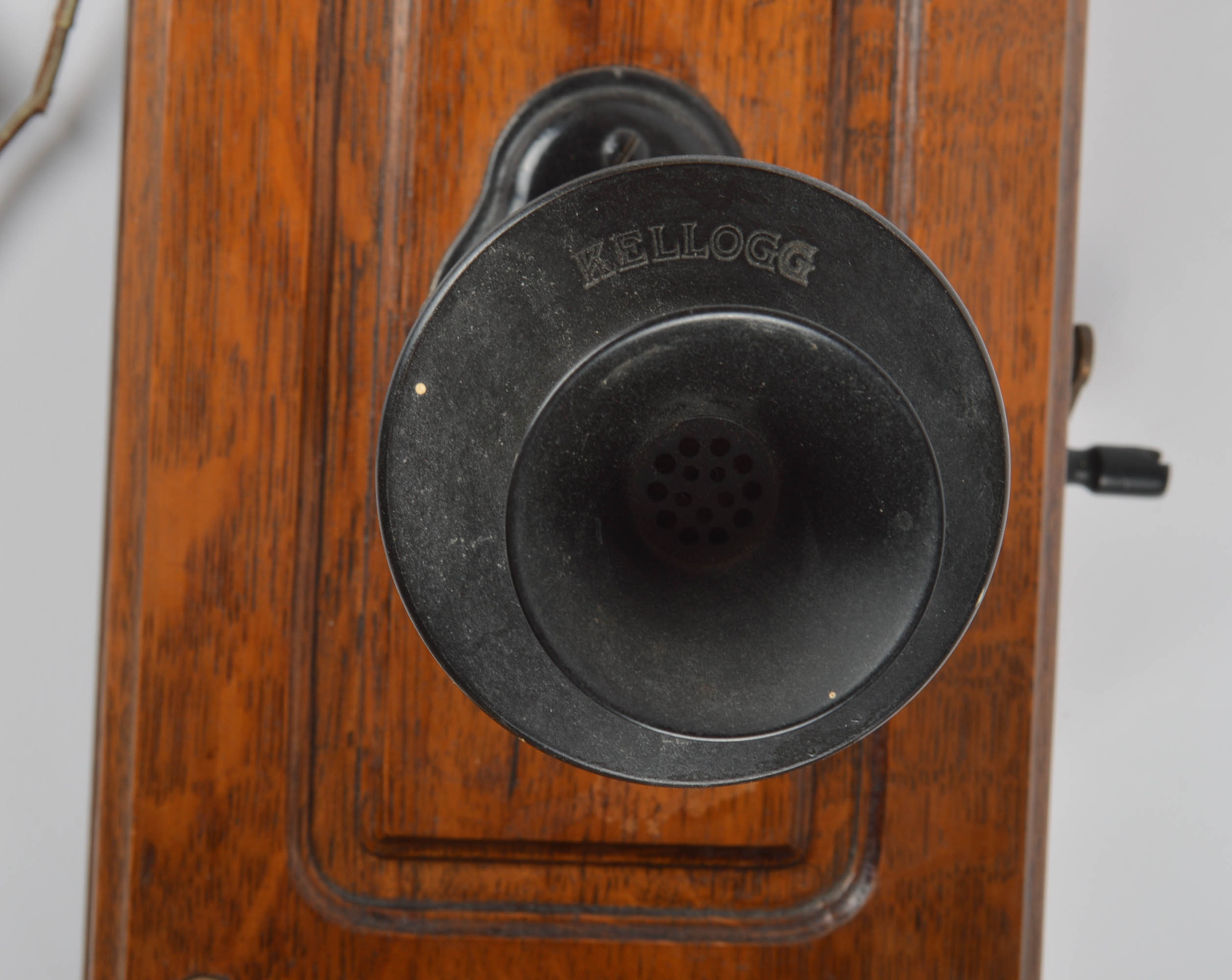 Antique Kellogg Hand-Crank Wall Phone