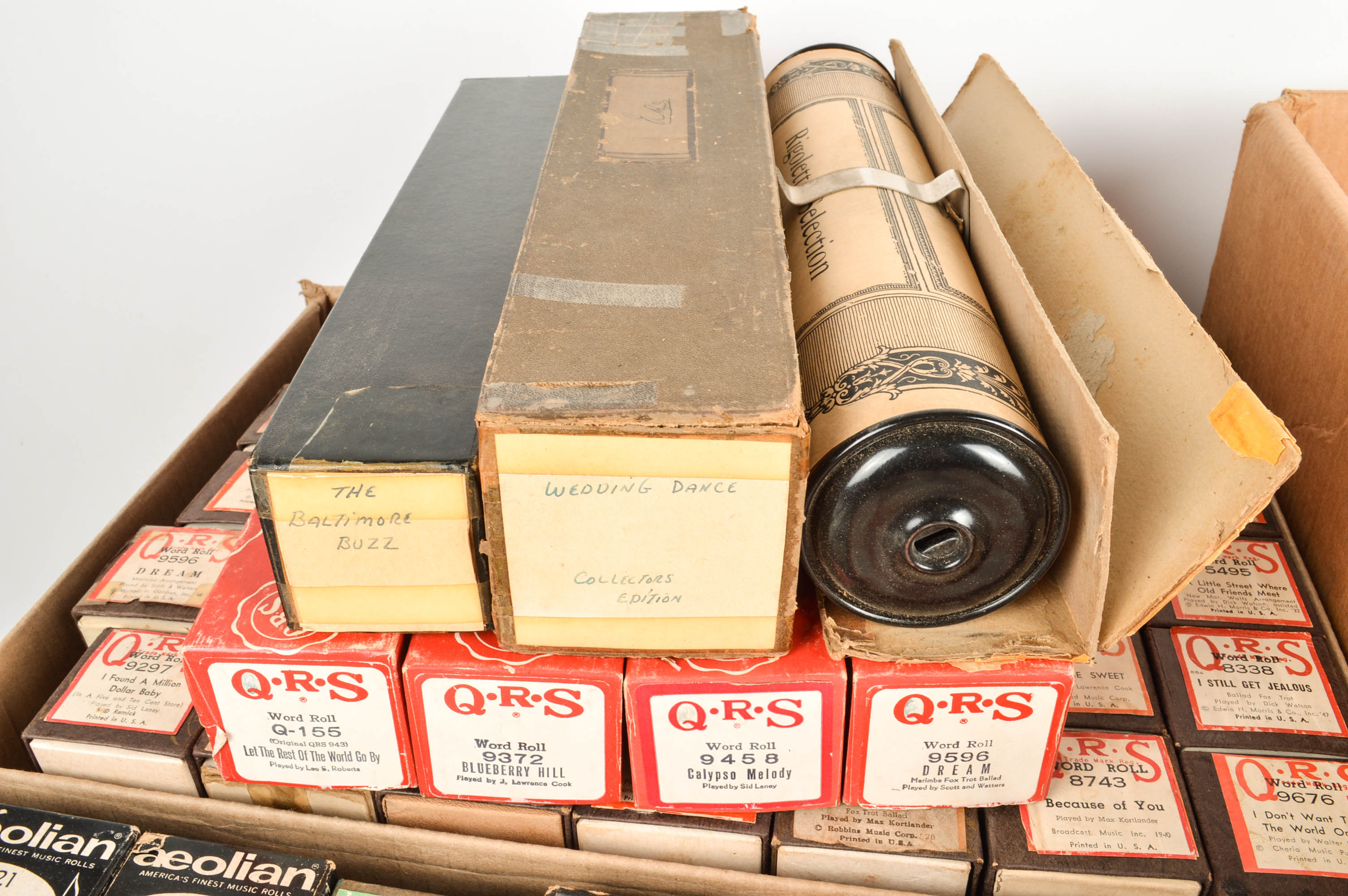Over 200 Vintage Player Piano Rolls