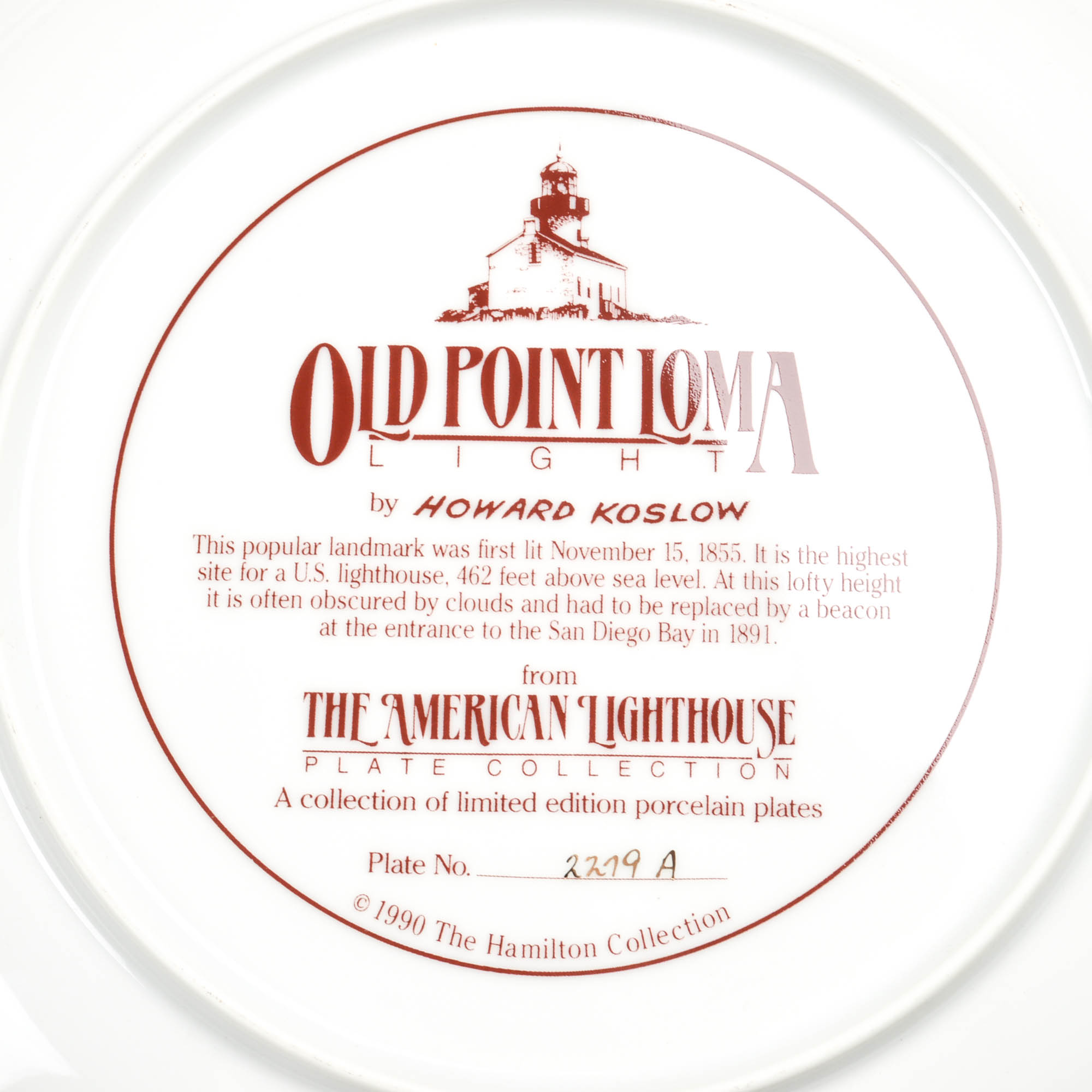 "The American Lighthouses" Plate Collection By Hamilton