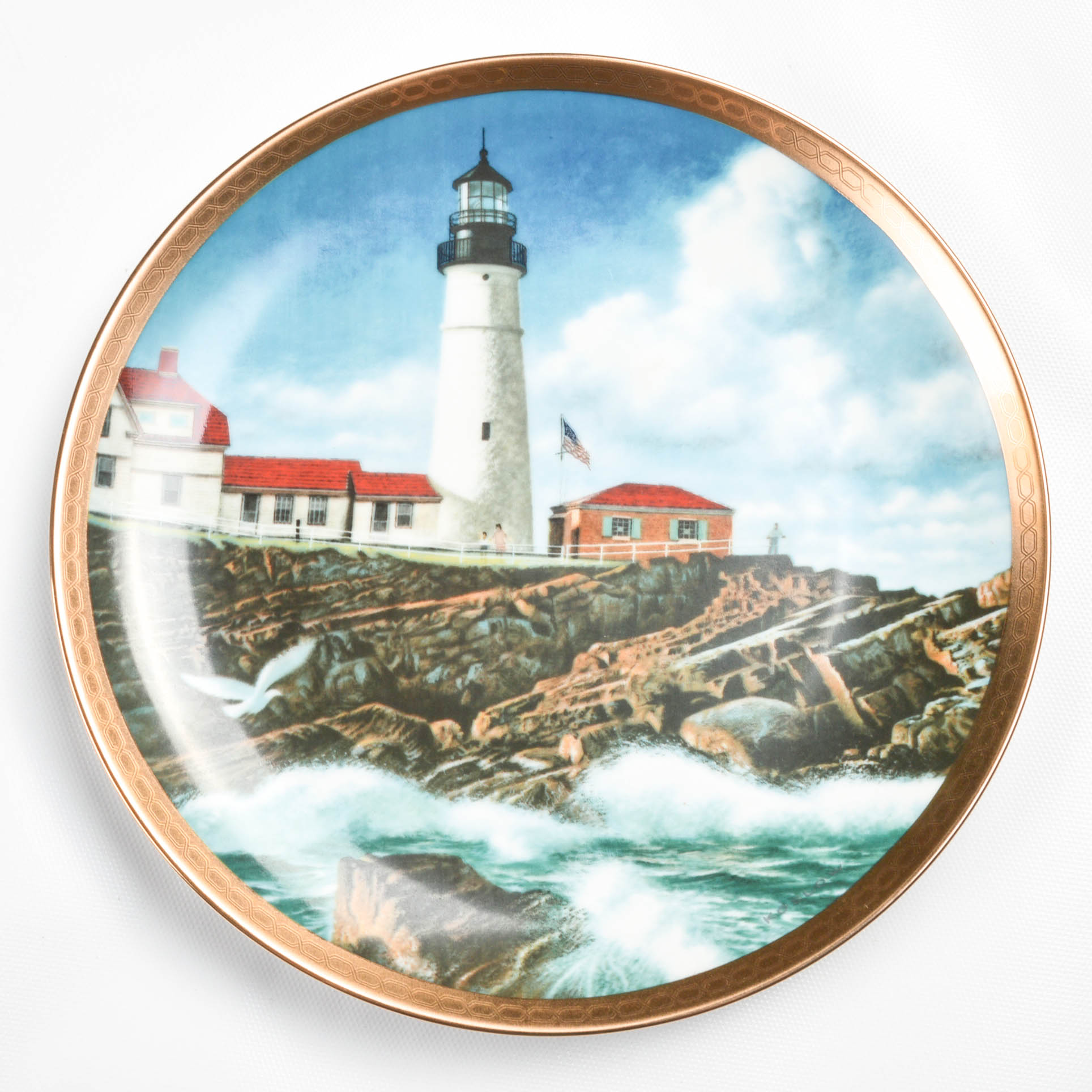 "The American Lighthouses" Plate Collection By Hamilton