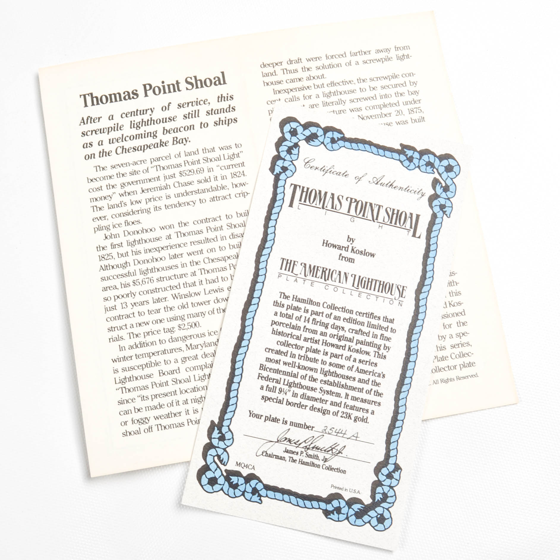 "The American Lighthouses" Plate Collection By Hamilton