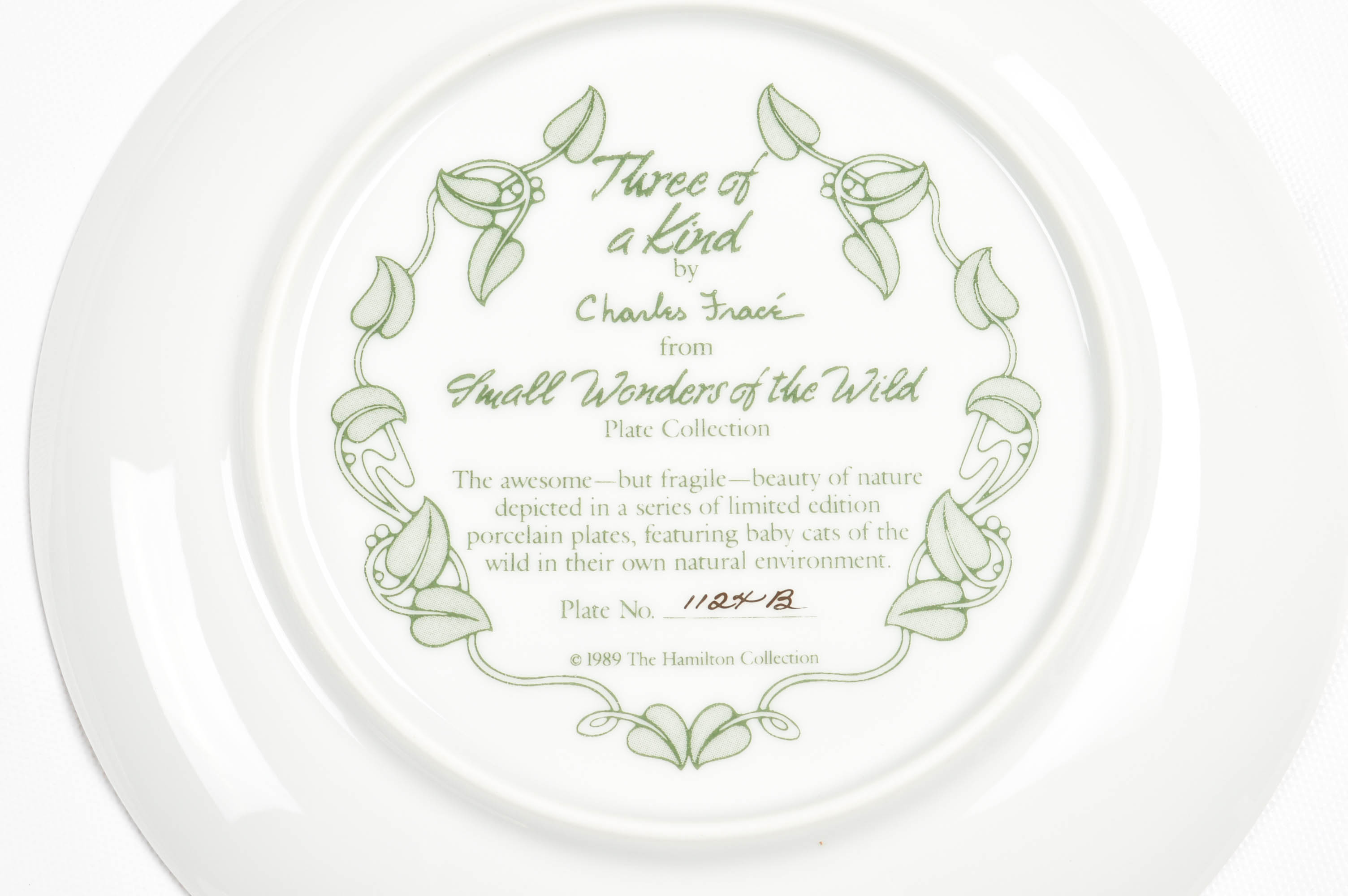 "Small Wonders Of the Wild" Plate Collection By Hamilton