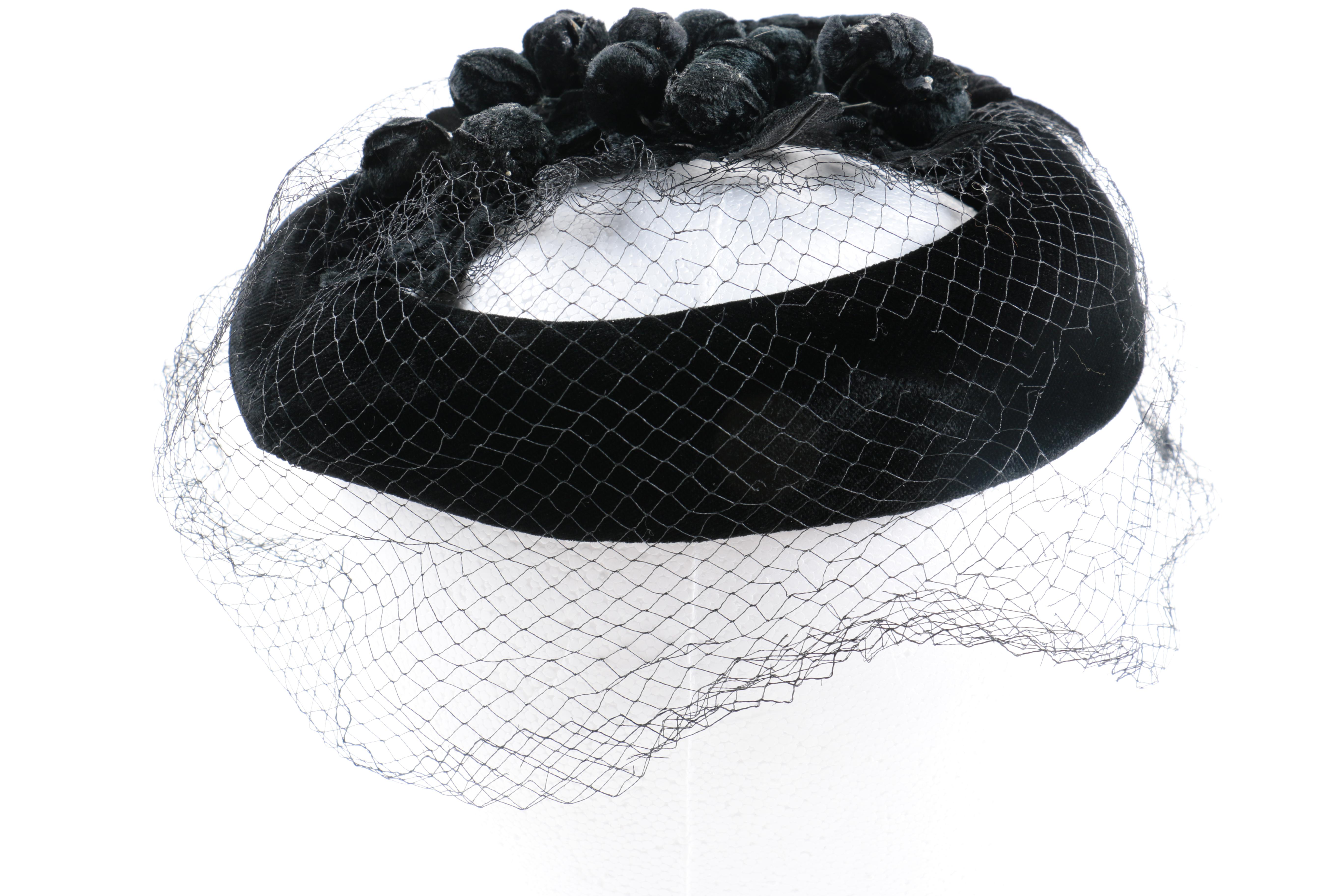 Vintage Netted Floral Hat