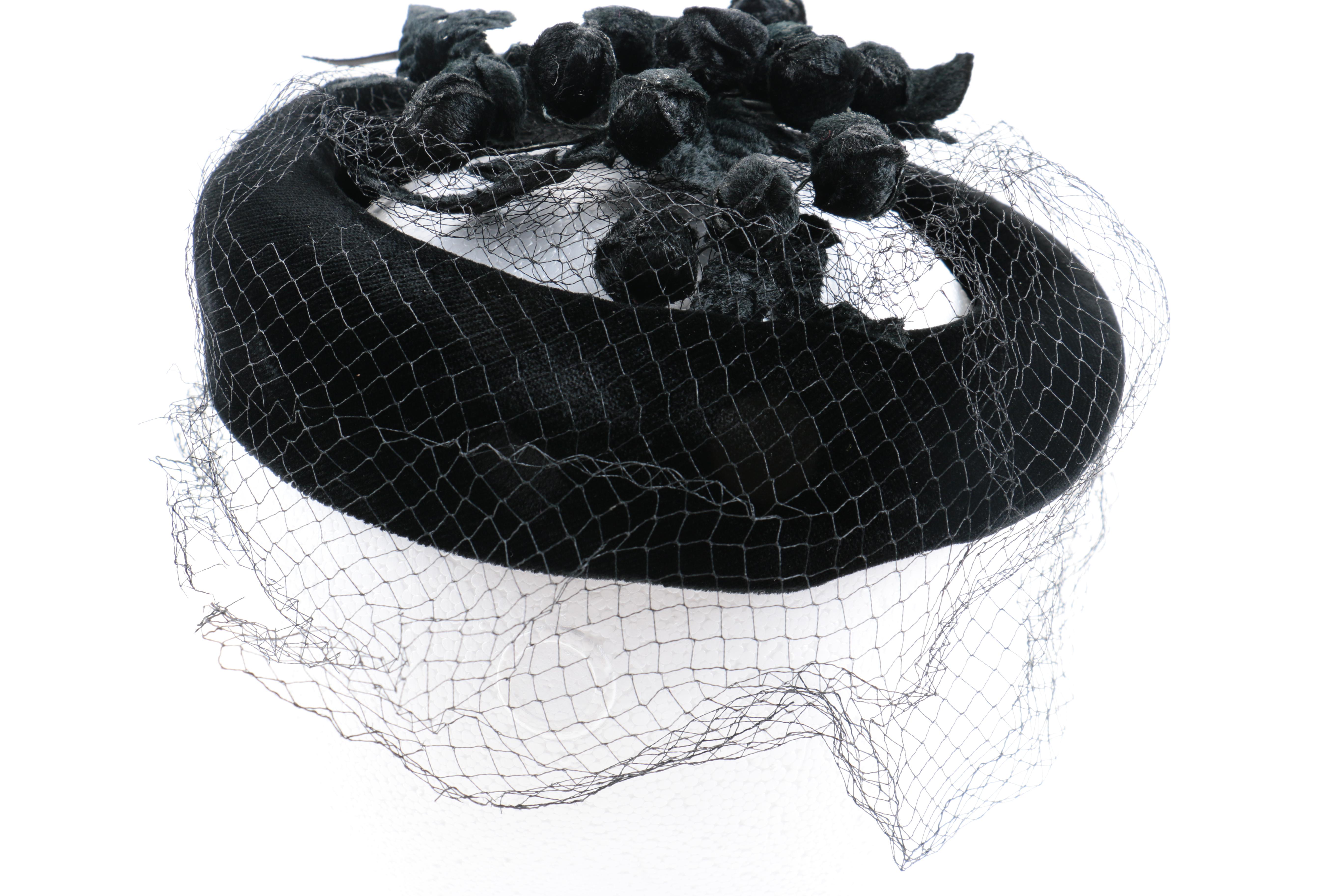 Vintage Netted Floral Hat