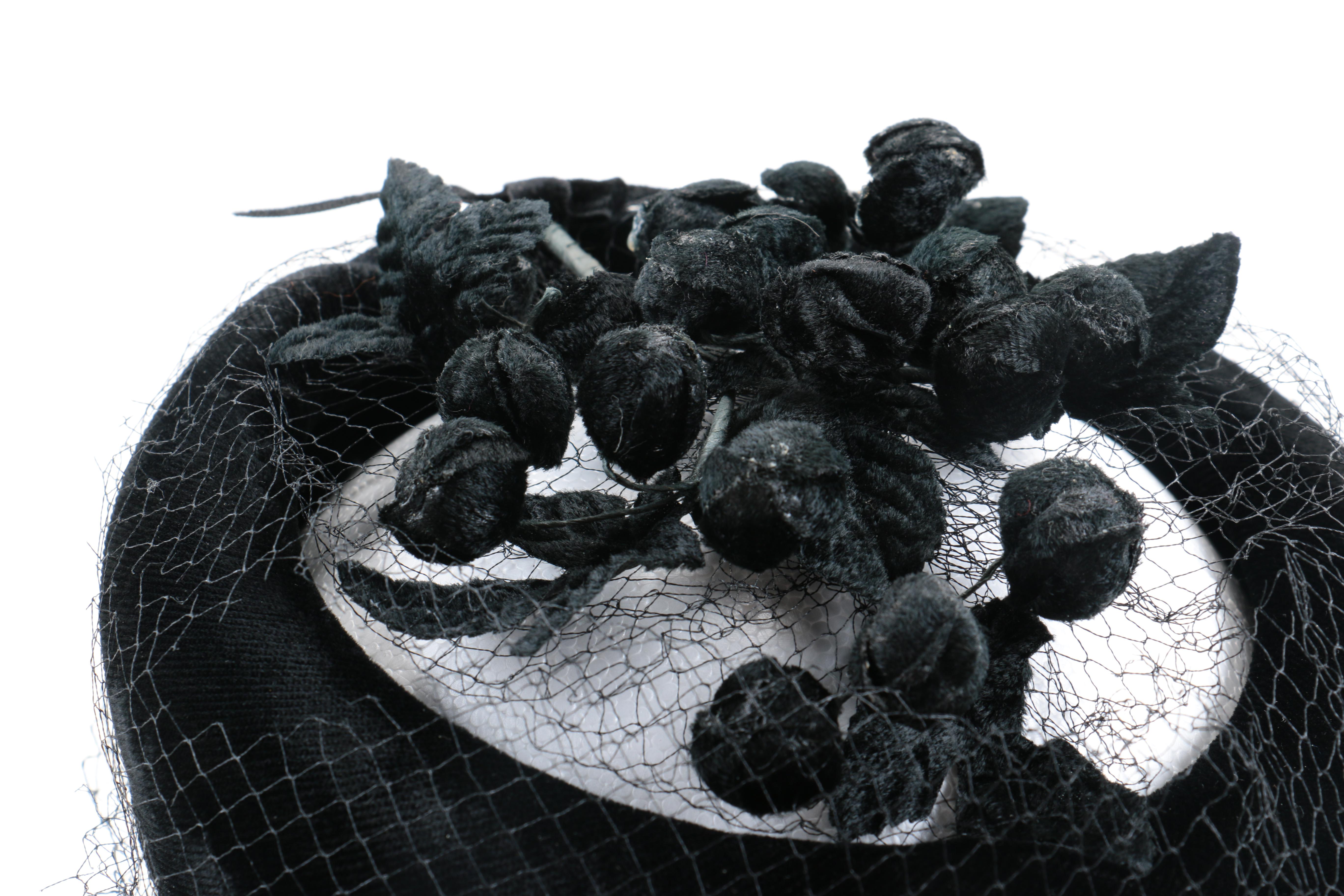 Vintage Netted Floral Hat