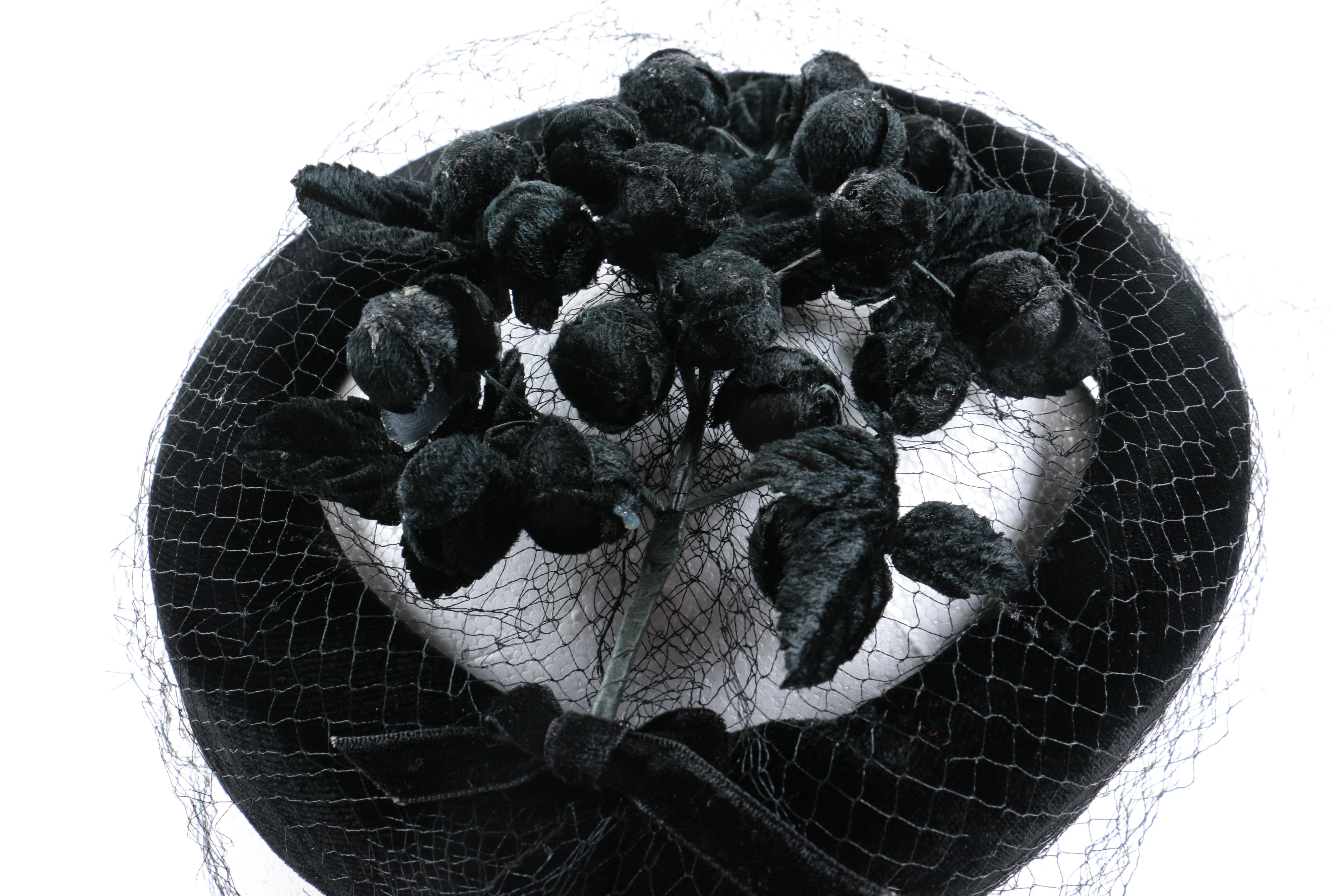 Vintage Netted Floral Hat