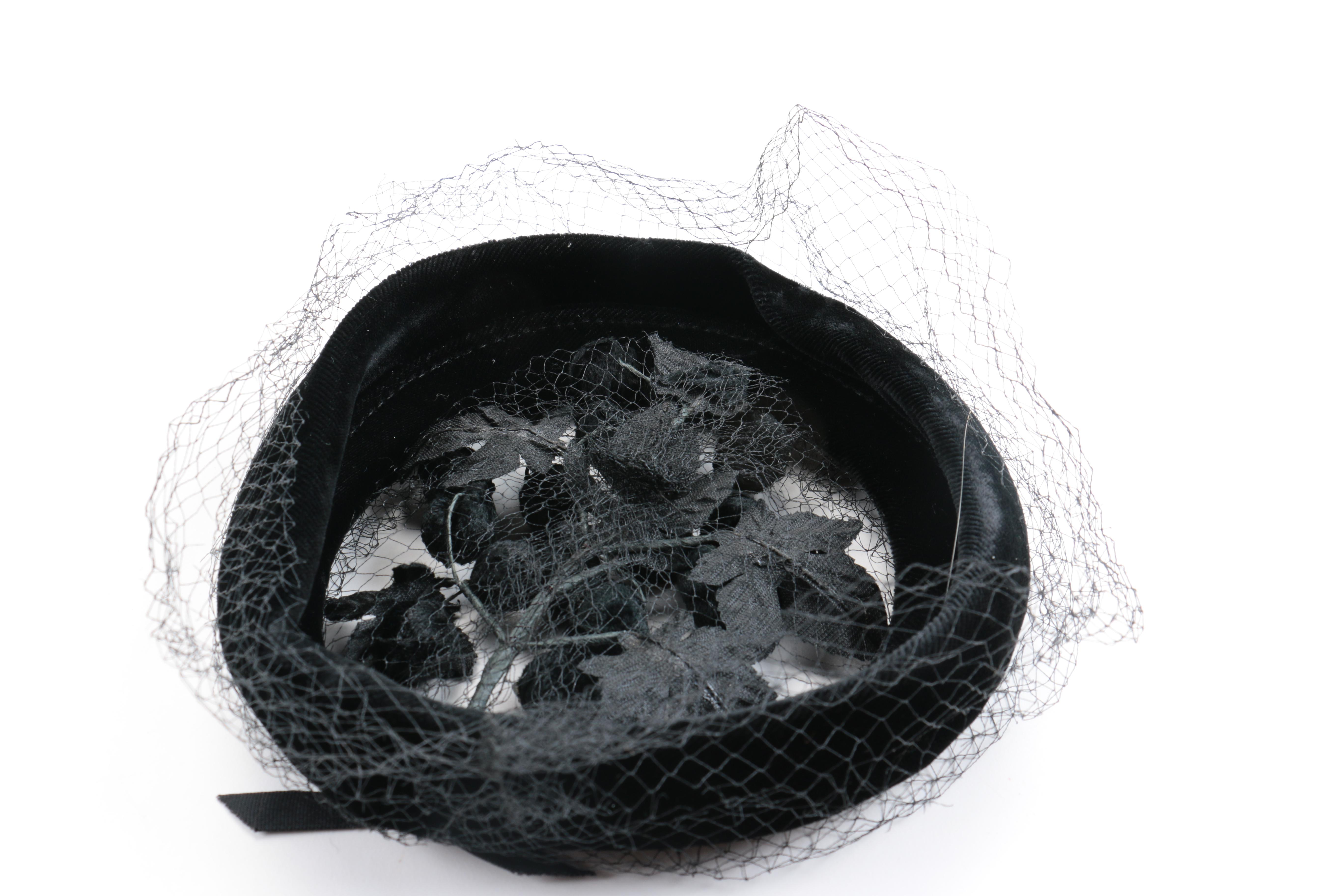 Vintage Netted Floral Hat