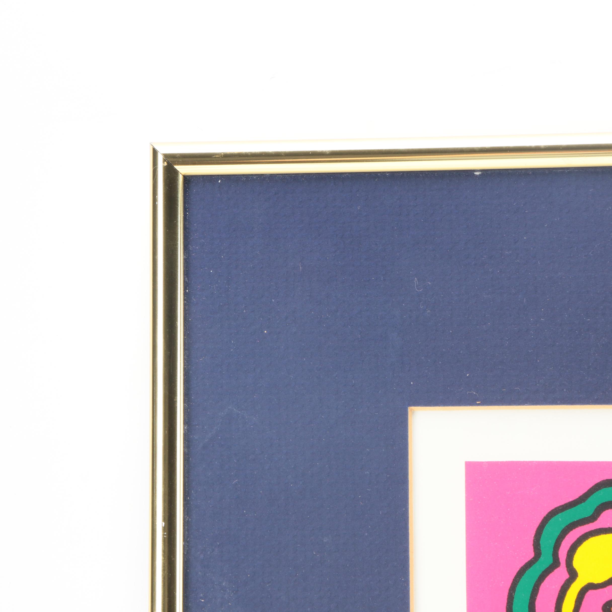 C.L. Cunningham Signed Serigraph "The Original Mardi Gras Mobile 1988"