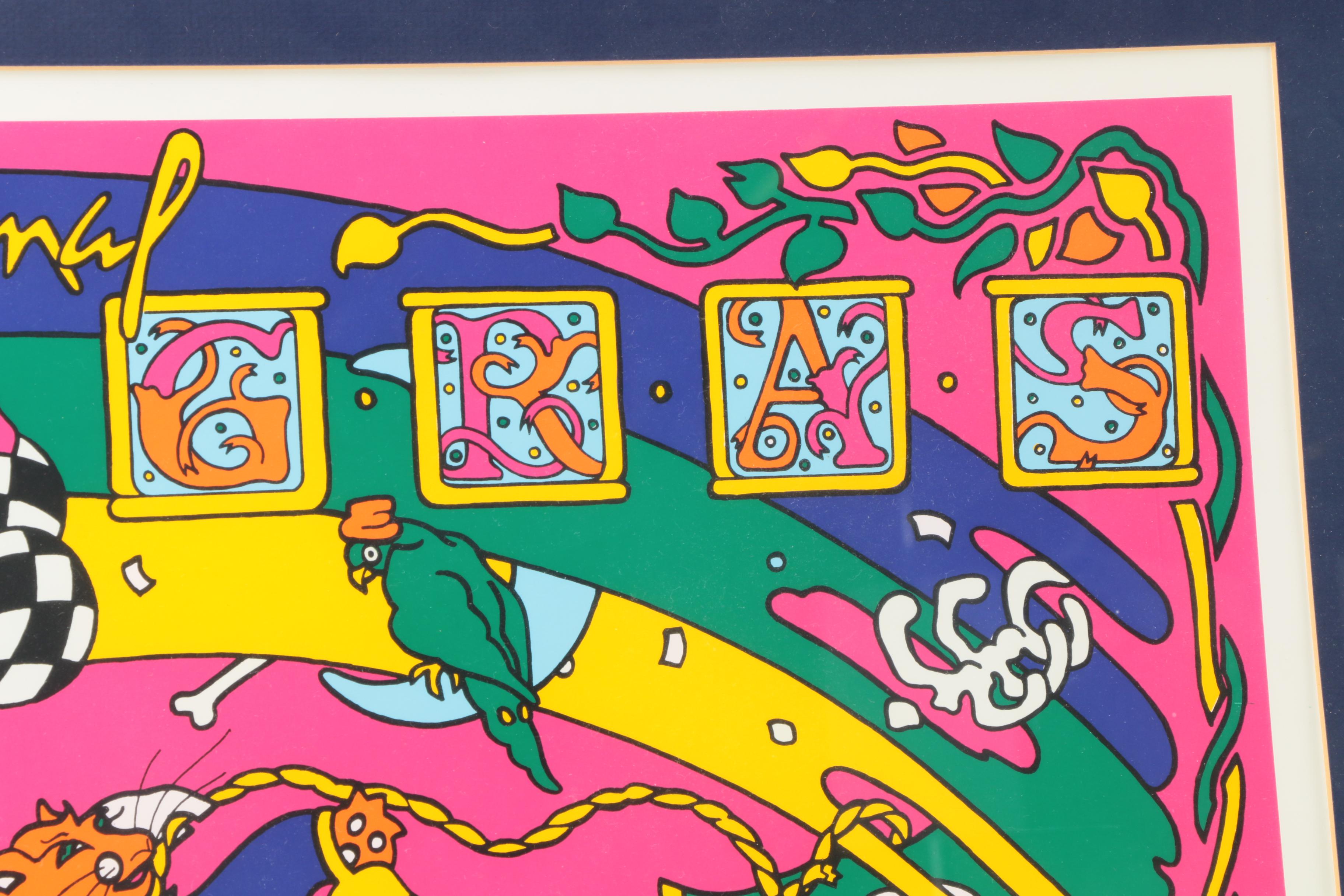 C.L. Cunningham Signed Serigraph "The Original Mardi Gras Mobile 1988"