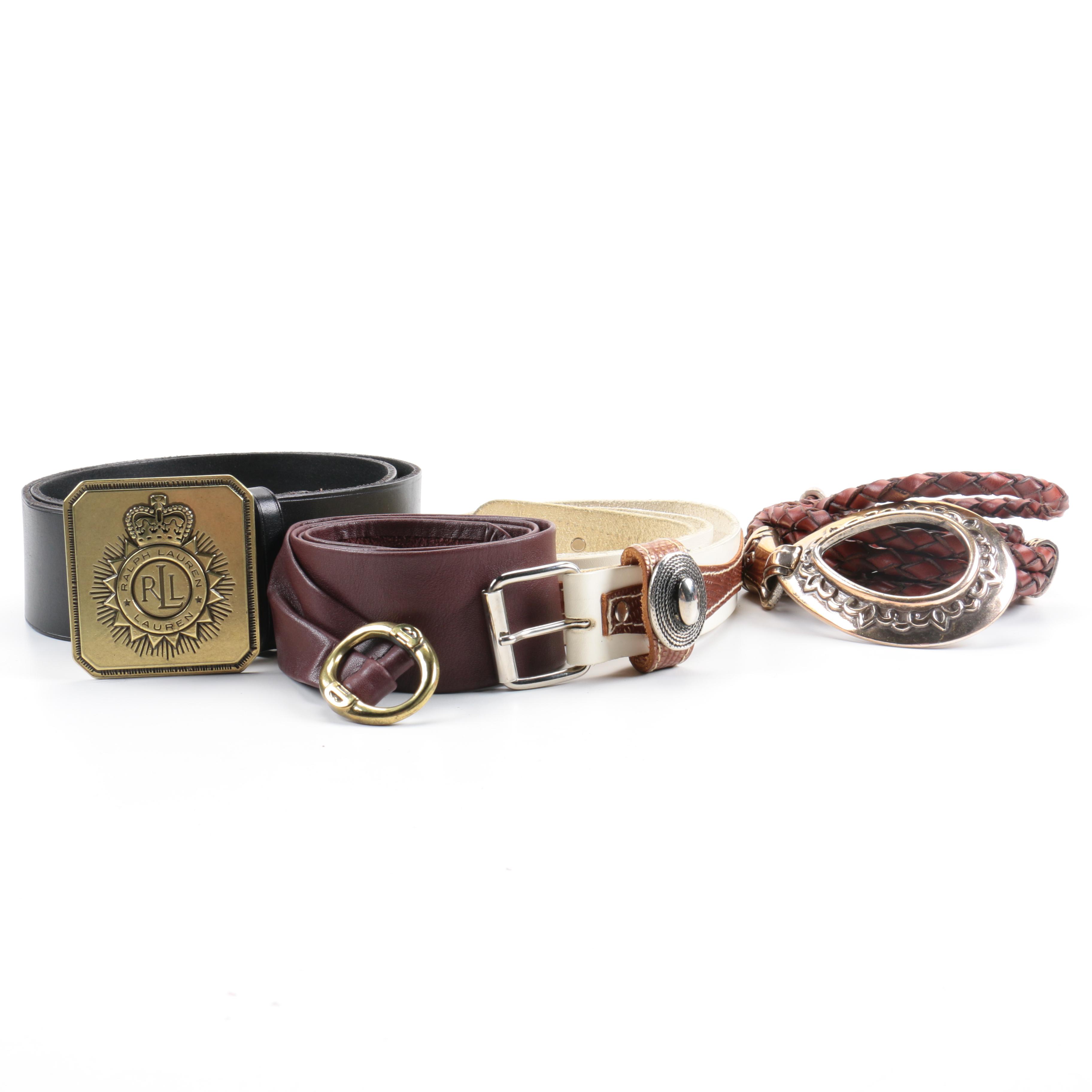 Leather Belts Featuring Lauren Ralph Lauren