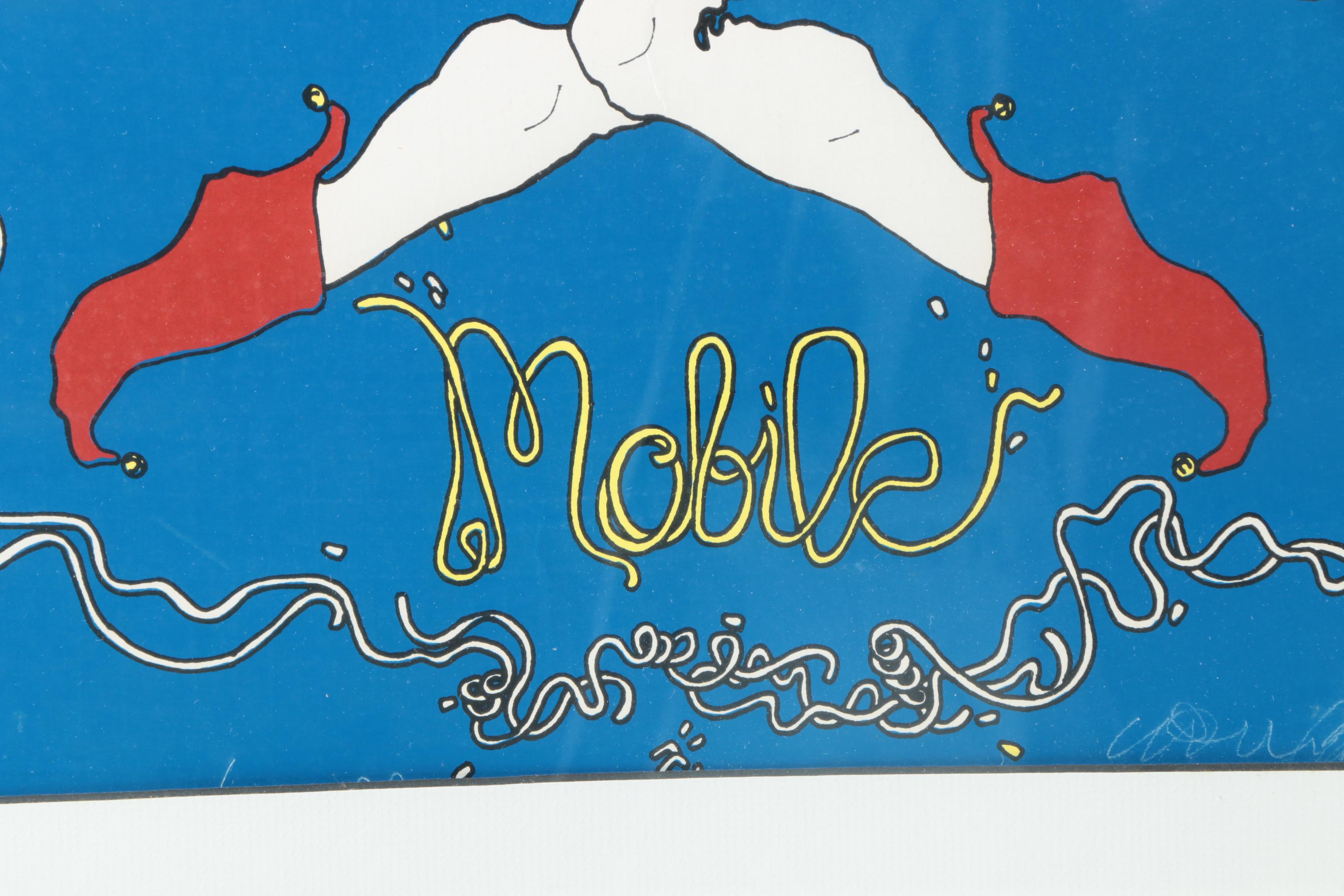 C.L. Cunningham Artist Proof Serigraph on Paper for "The Original Mardi Gras" in Mobile